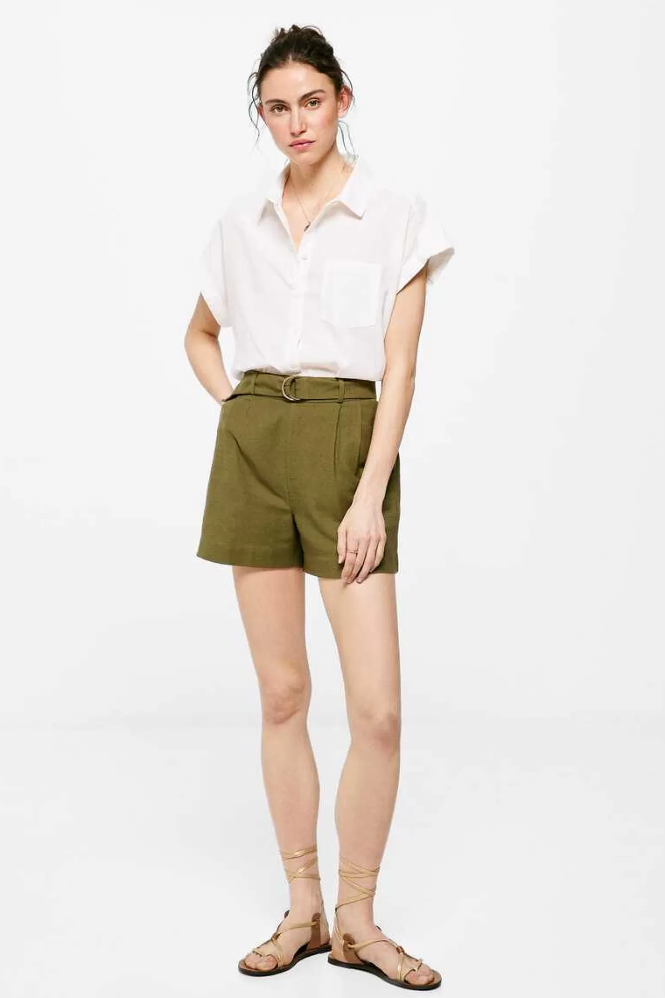 * Bermudas Algodao Cor
