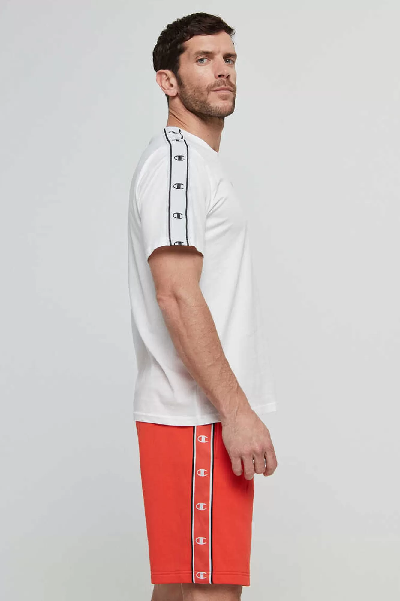 Champion Bermudas De Algodao E Cintura Com Logo