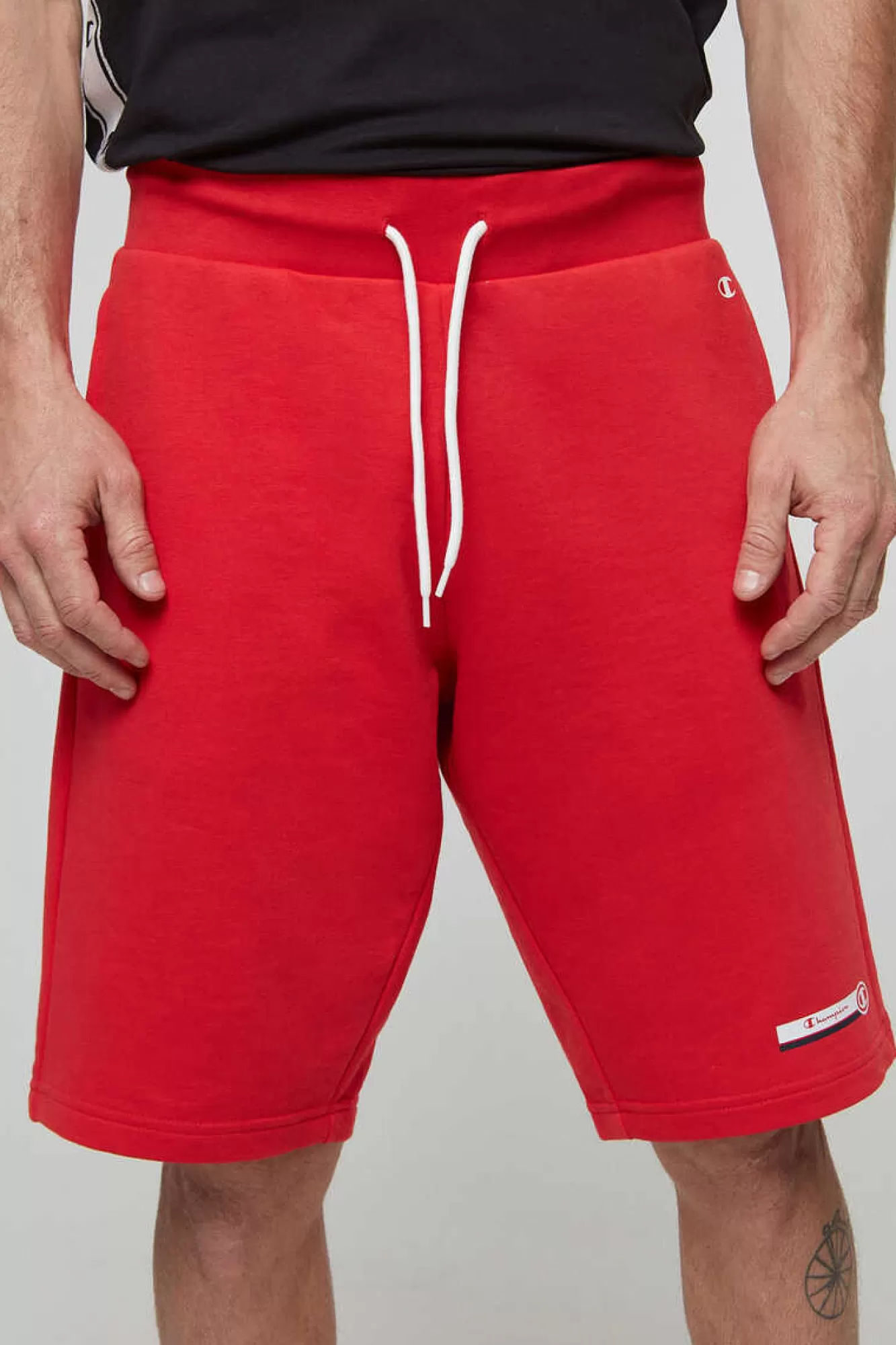 Champion Bermudas De Algodao E Cintura Com Logo
