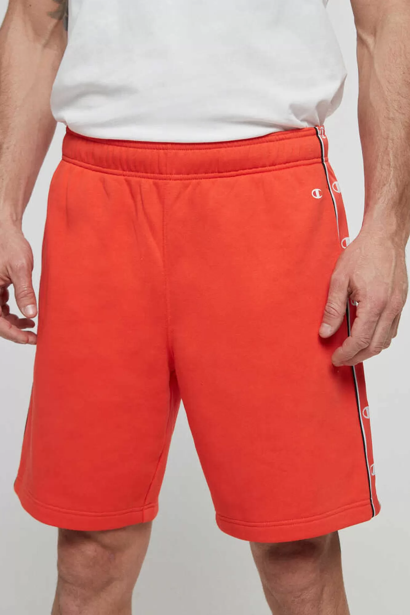 Champion Bermudas De Algodao E Cintura Com Logo