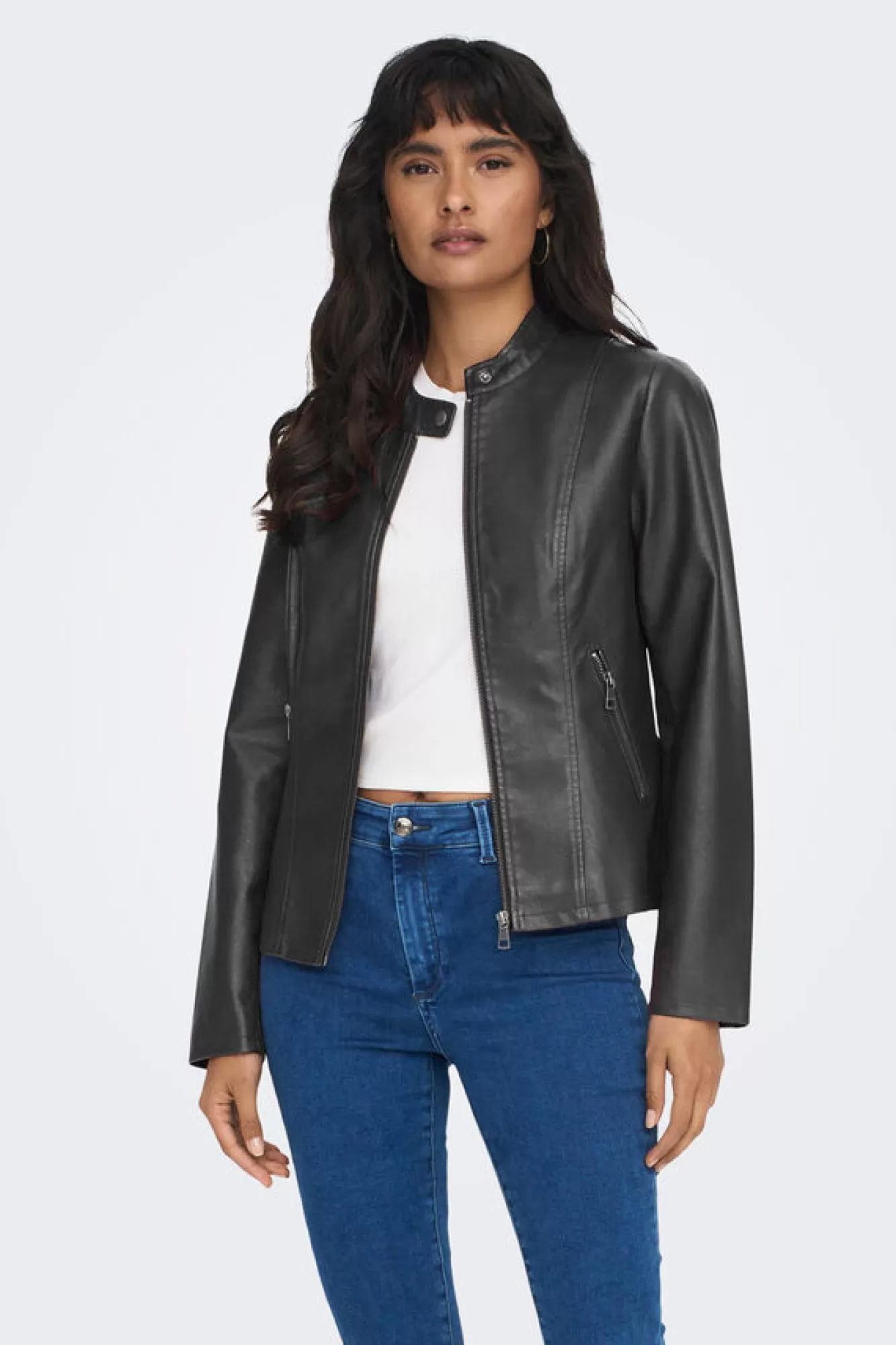 Only Bikerjacke Mit Reisverschluss