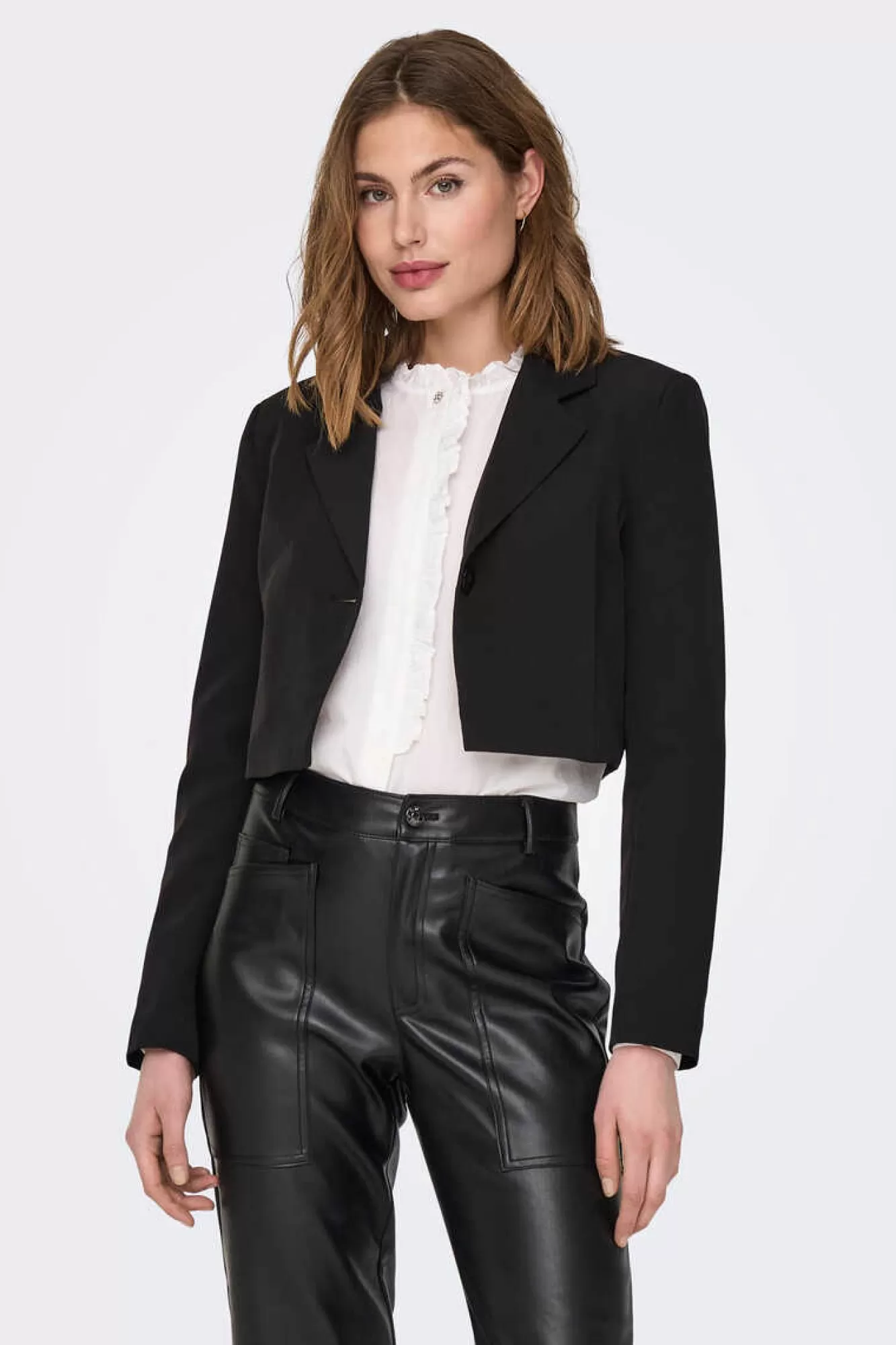 Only Blazer Crop Gola Lapelas