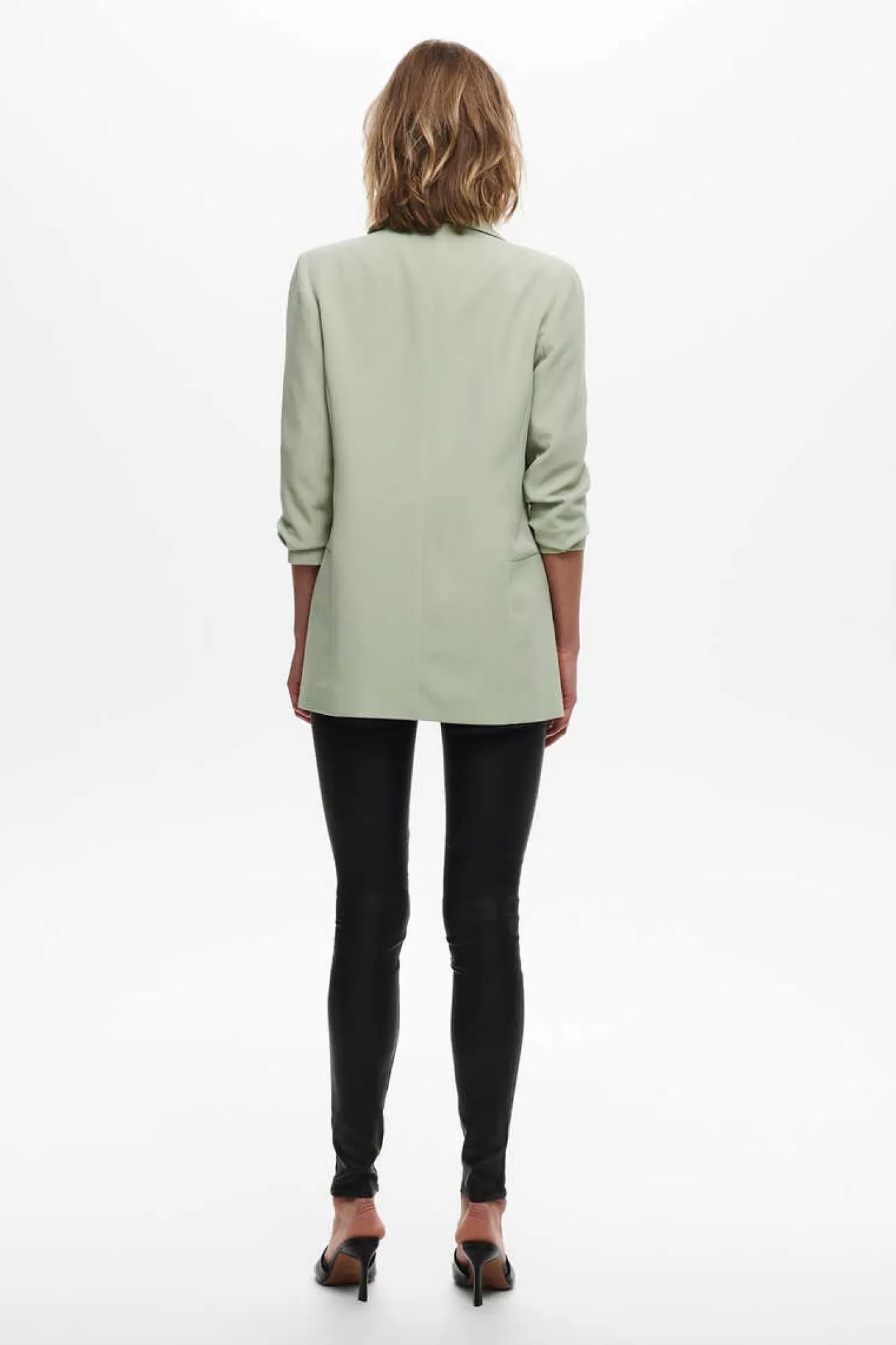 Only Blazer De Manga A 3/4 Com Lapelas