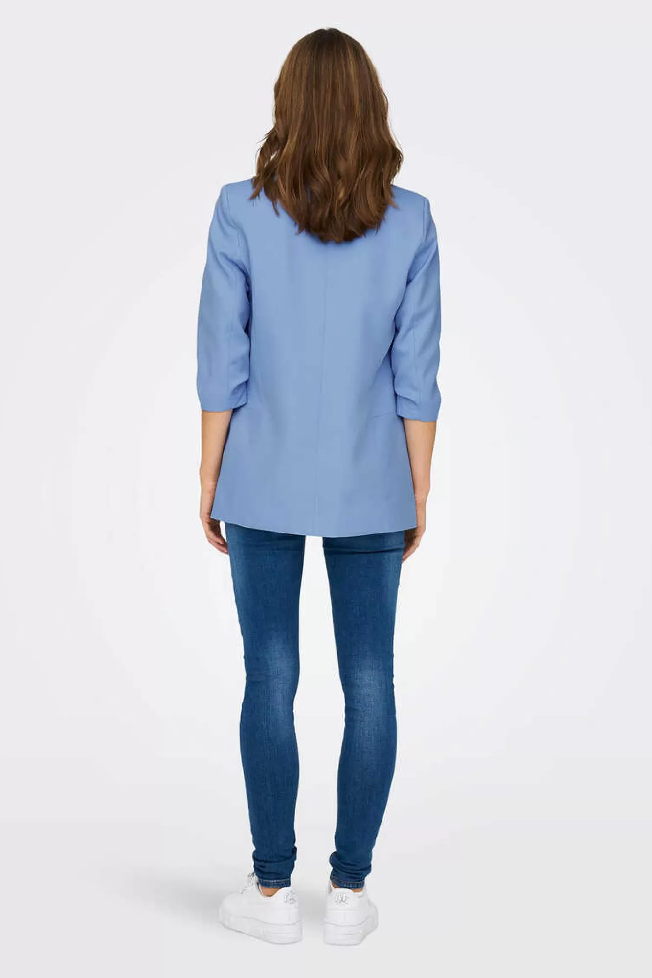Only Blazer De Manga A 3/4 Com Lapelas