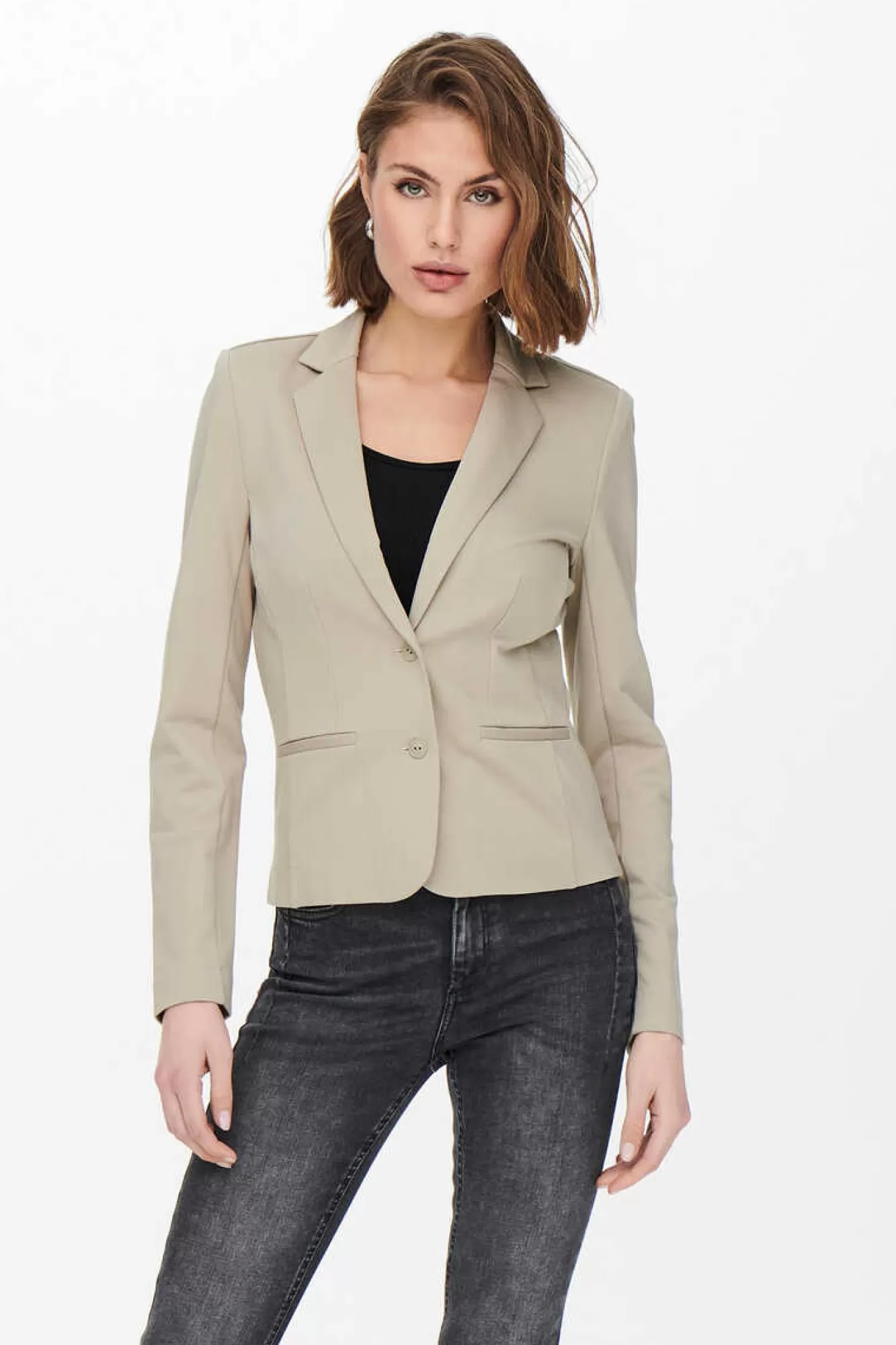 Only Blazer Manga Comprida Botoes
