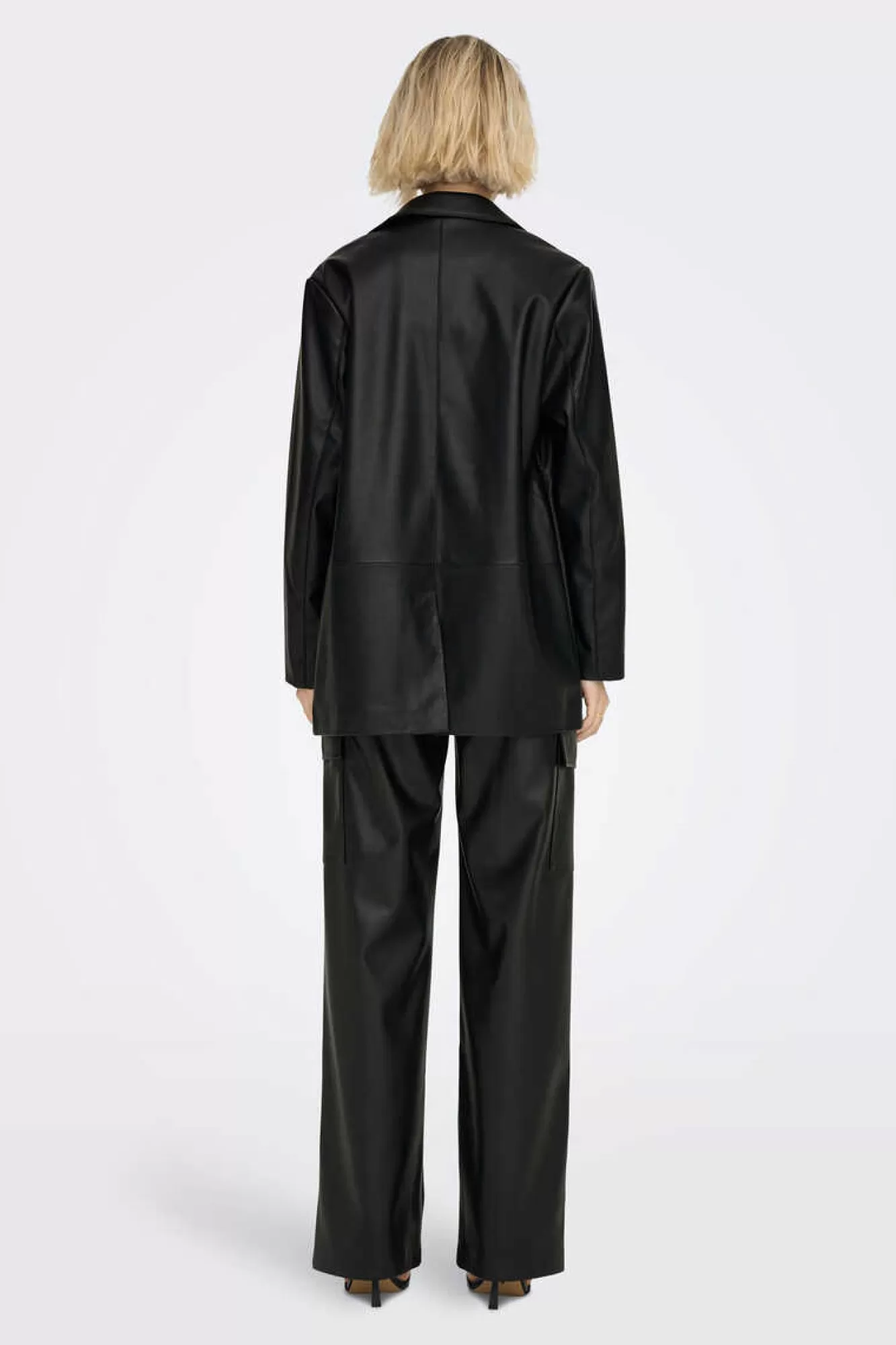 Only Blazer Oversize Lederoptik
