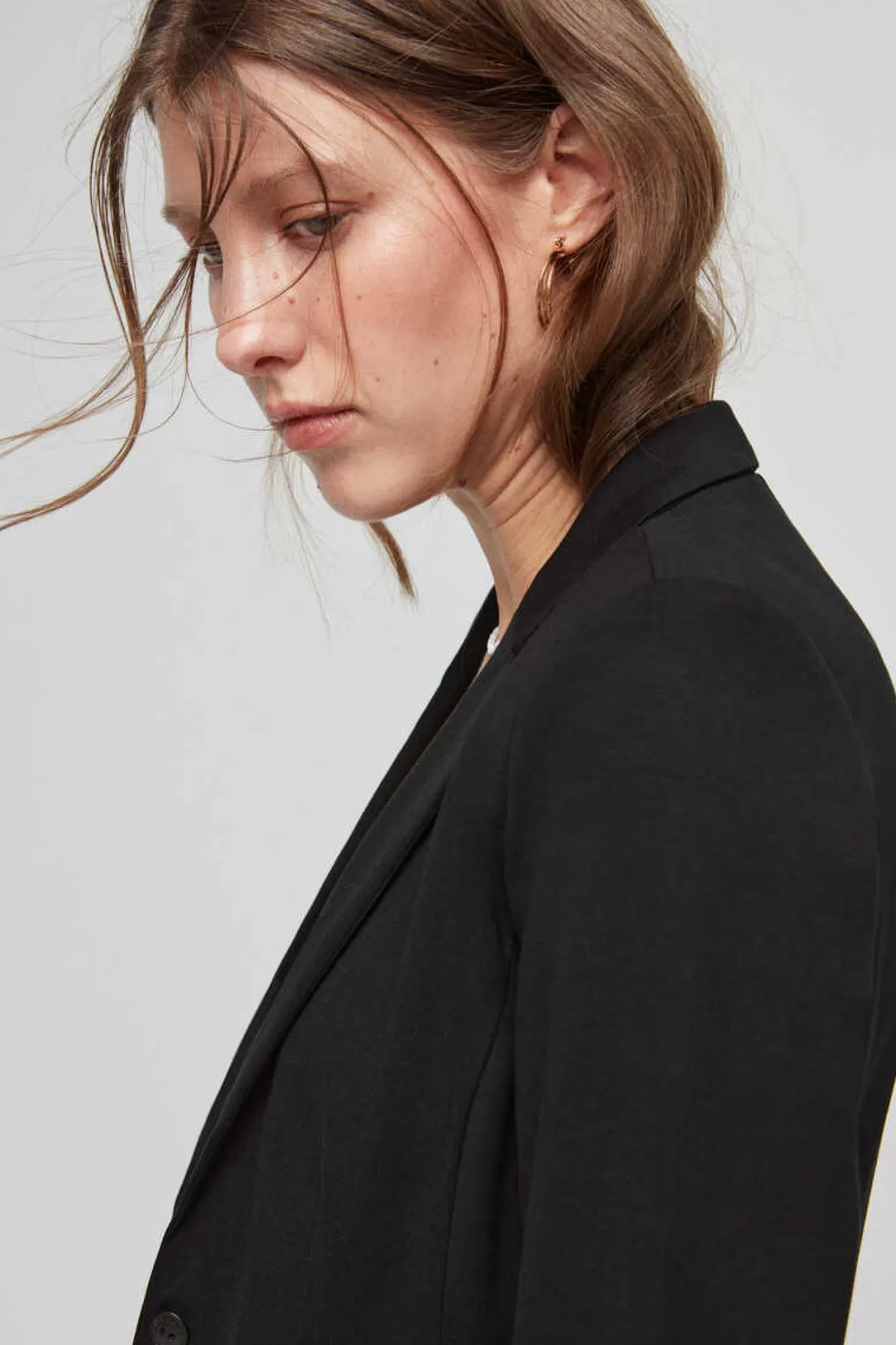 Only Blazer Slim Com Bolsos