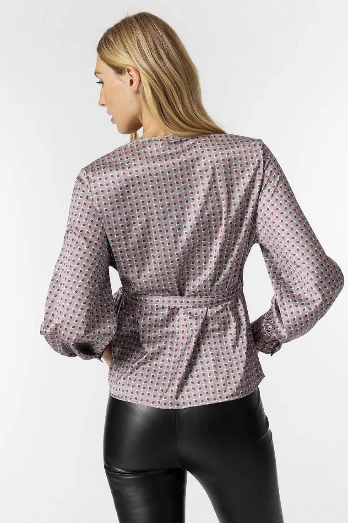 Tiffosi Blusa Acetinada Cruzada