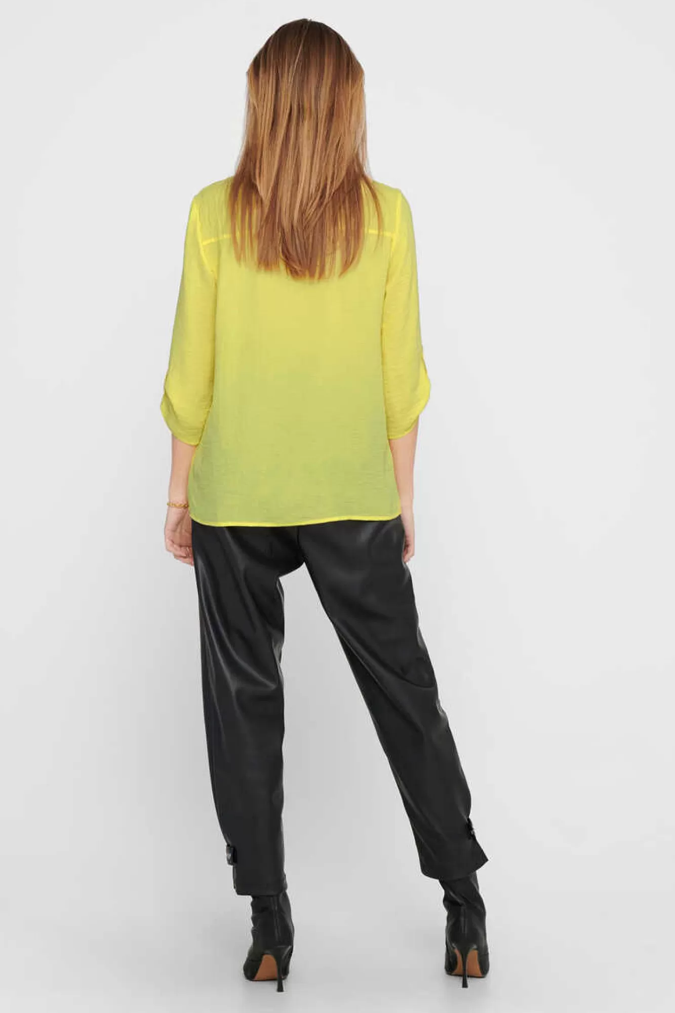 JDY Blusa Com Decote Em Bico E Manga 3/4