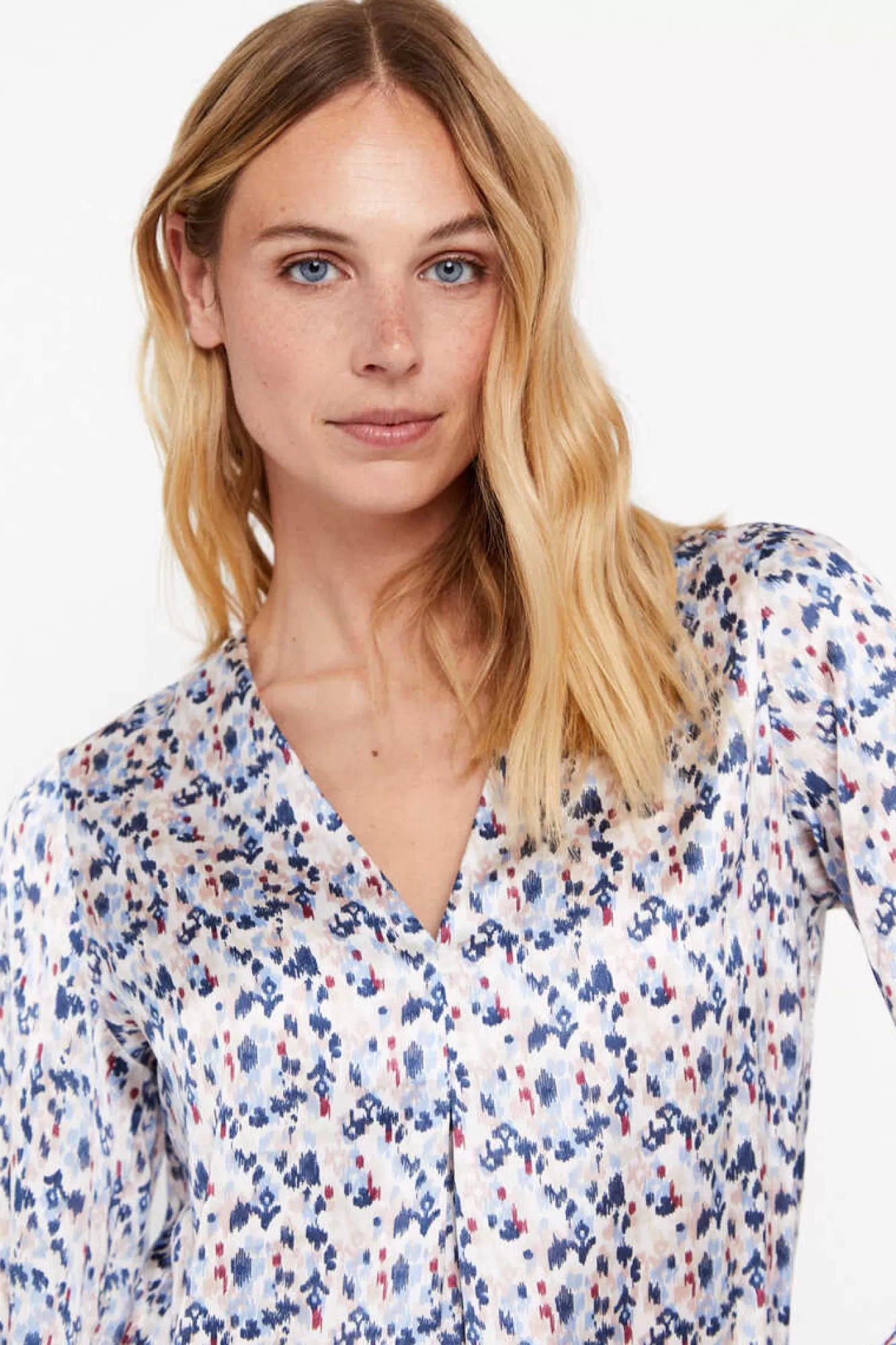 Cortefiel Blusa Comprida Acetinada