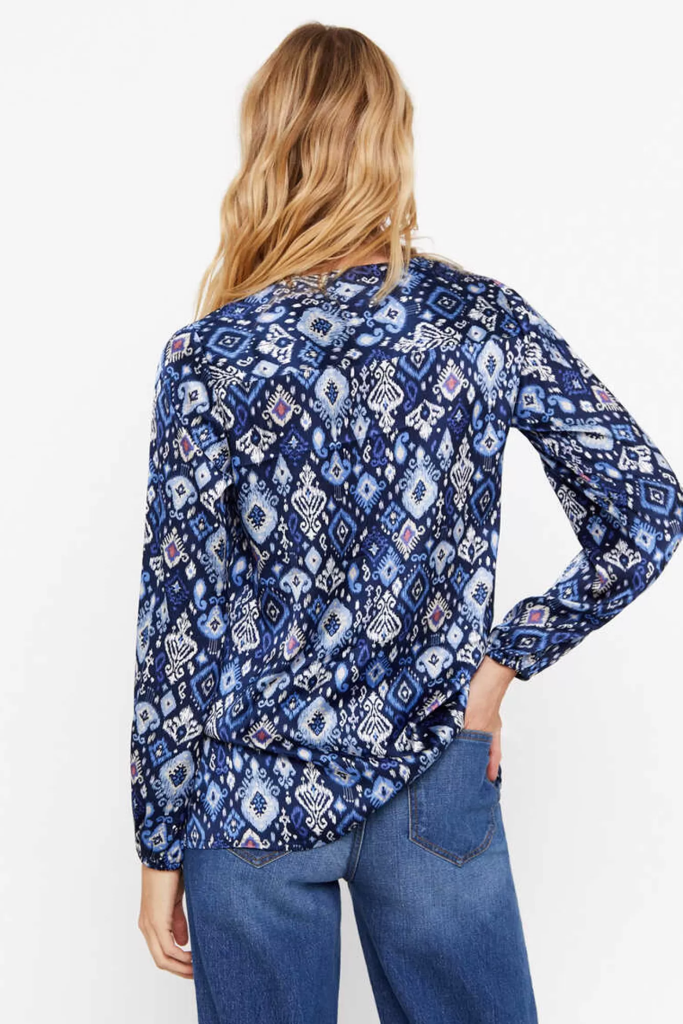 Cortefiel Blusa Comprida Acetinada