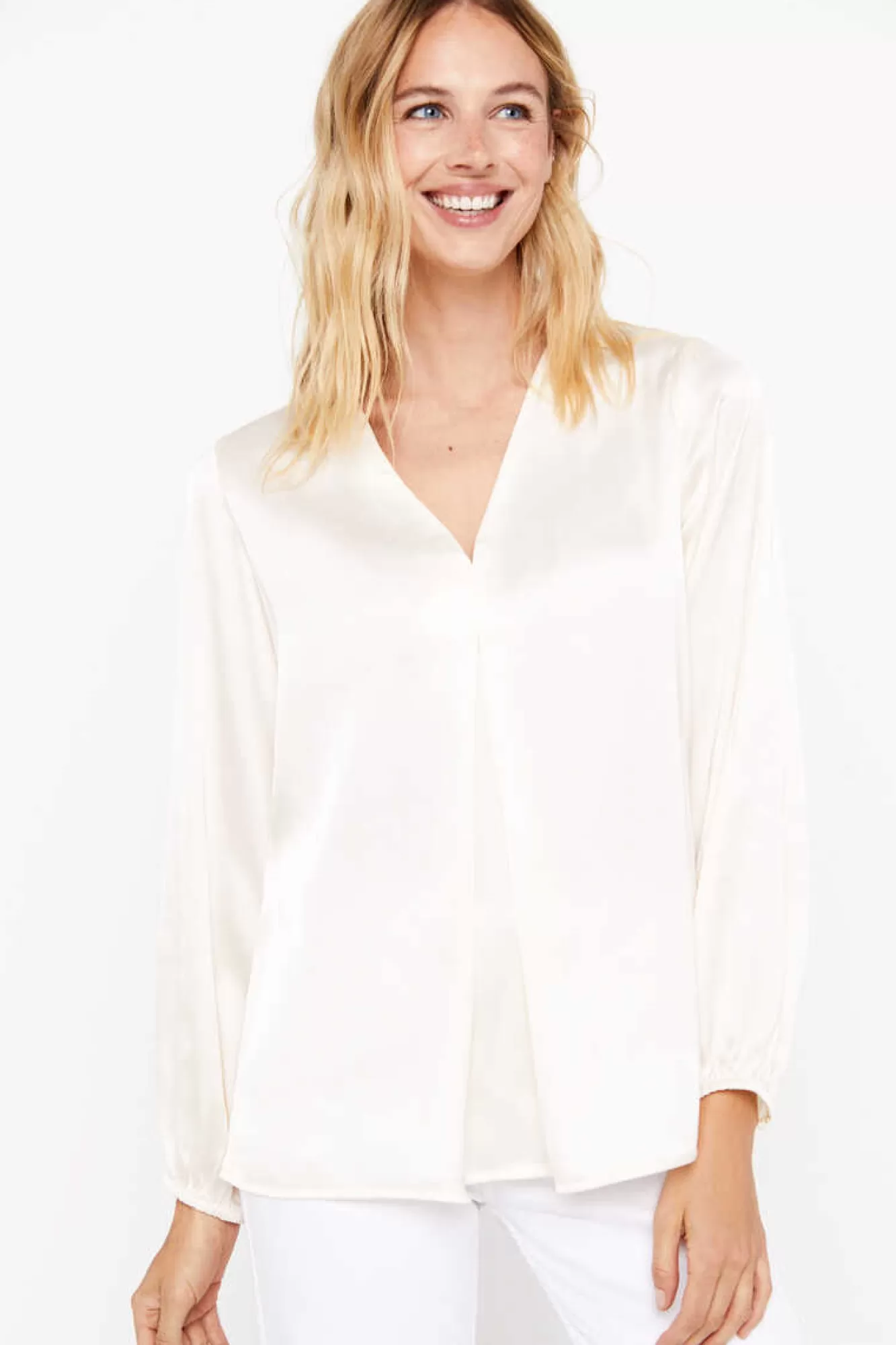 Cortefiel Blusa Comprida Acetinada