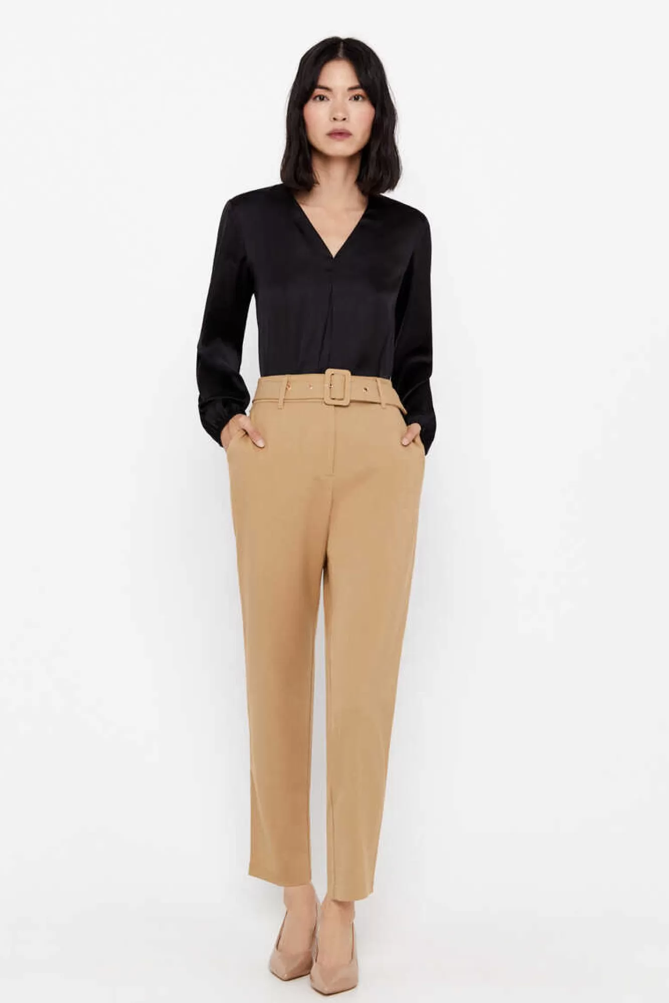 Cortefiel Blusa Comprida Acetinada