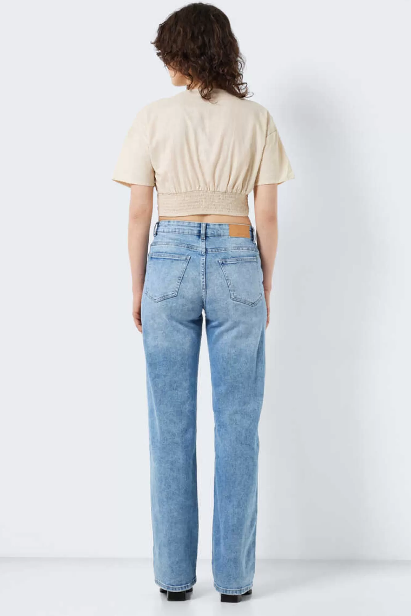 Noisy May Blusa Crop De Linho