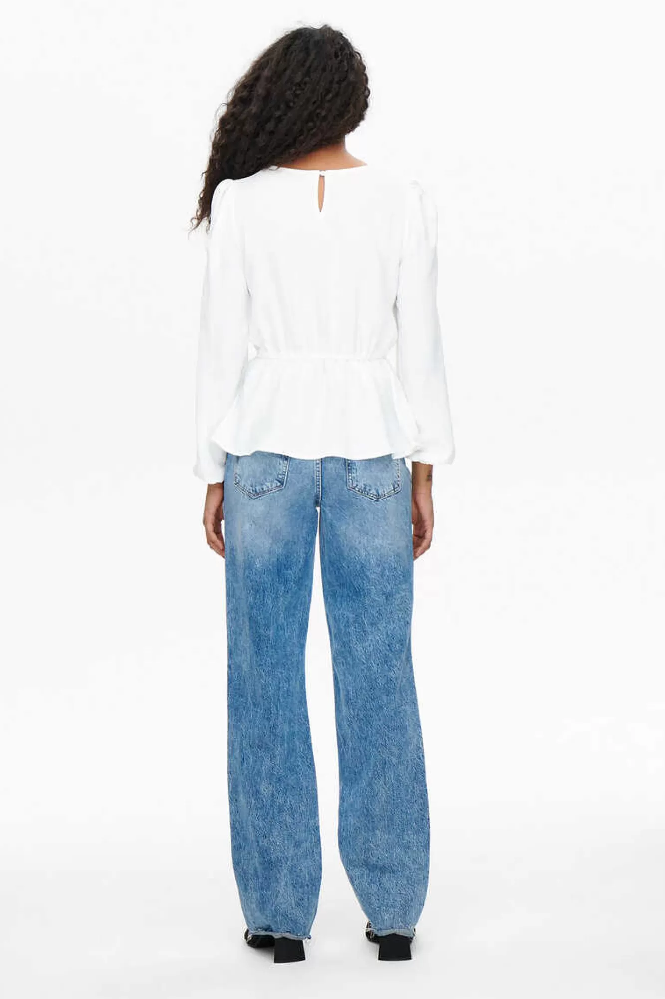 Only Blusa De Gola Redonda Manga Comprida