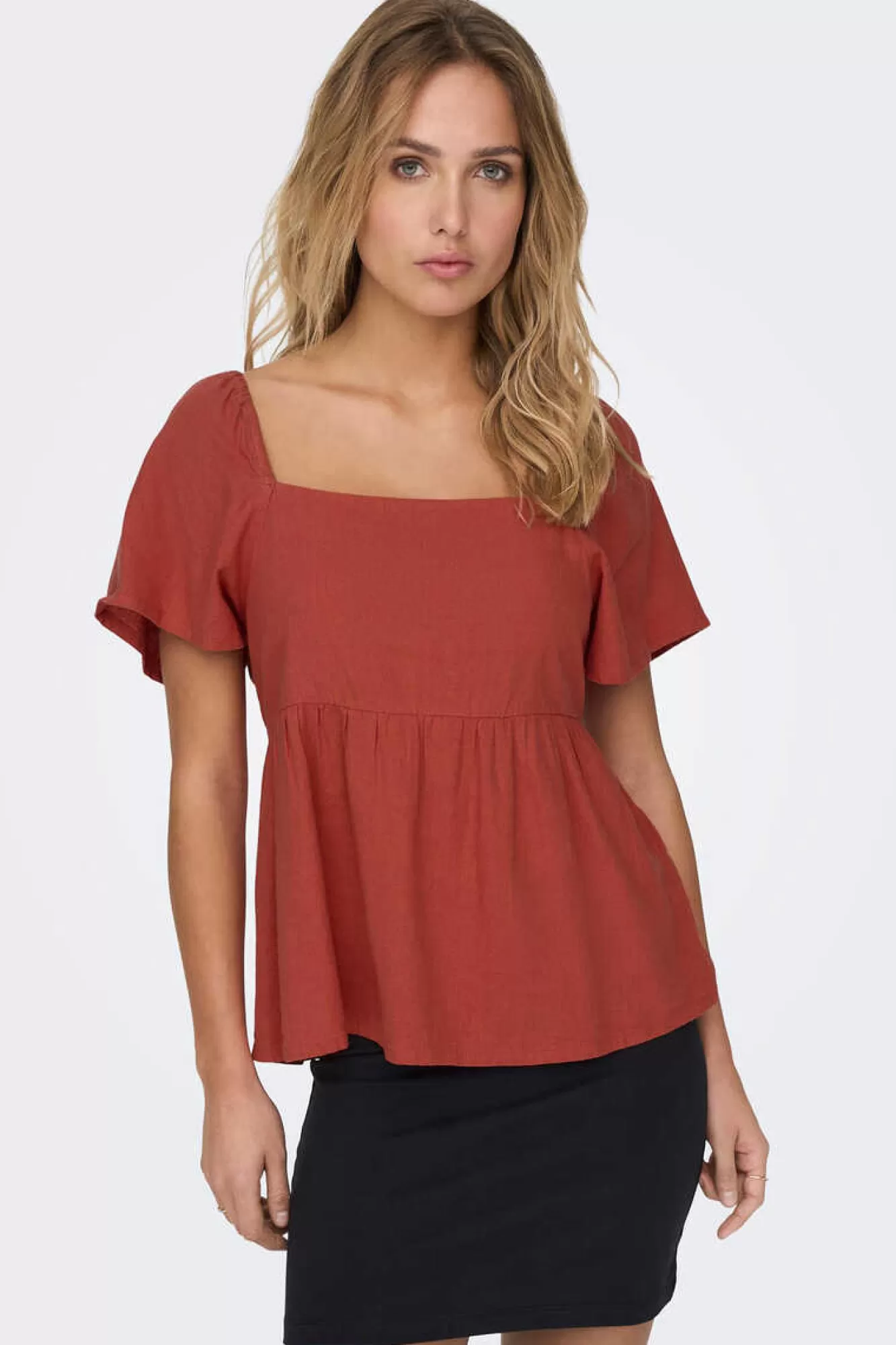 JDY Blusa De Linho Volumosa