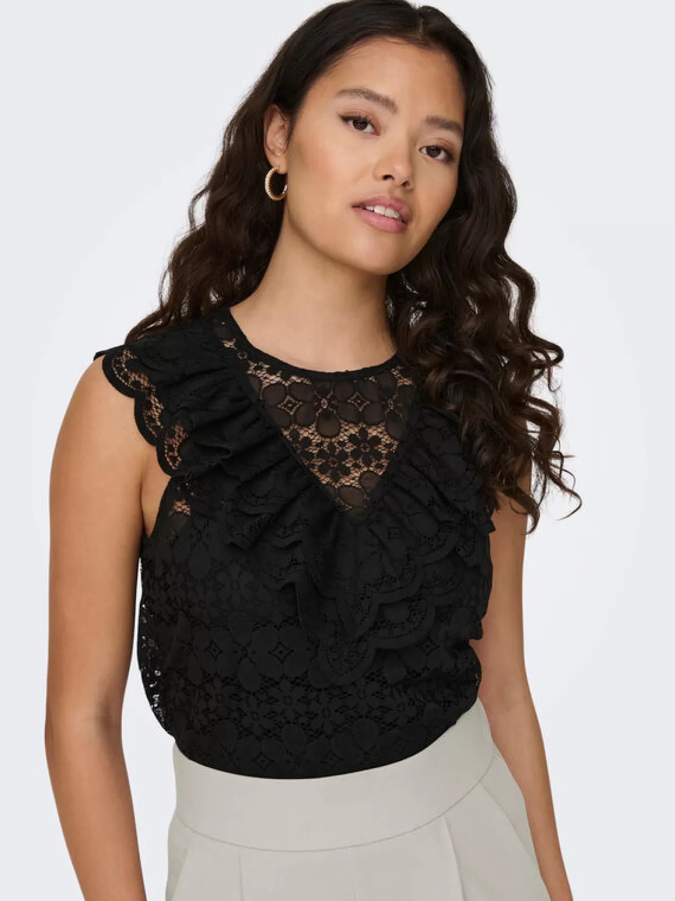 JDY Blusa De Renda Sem Mangas