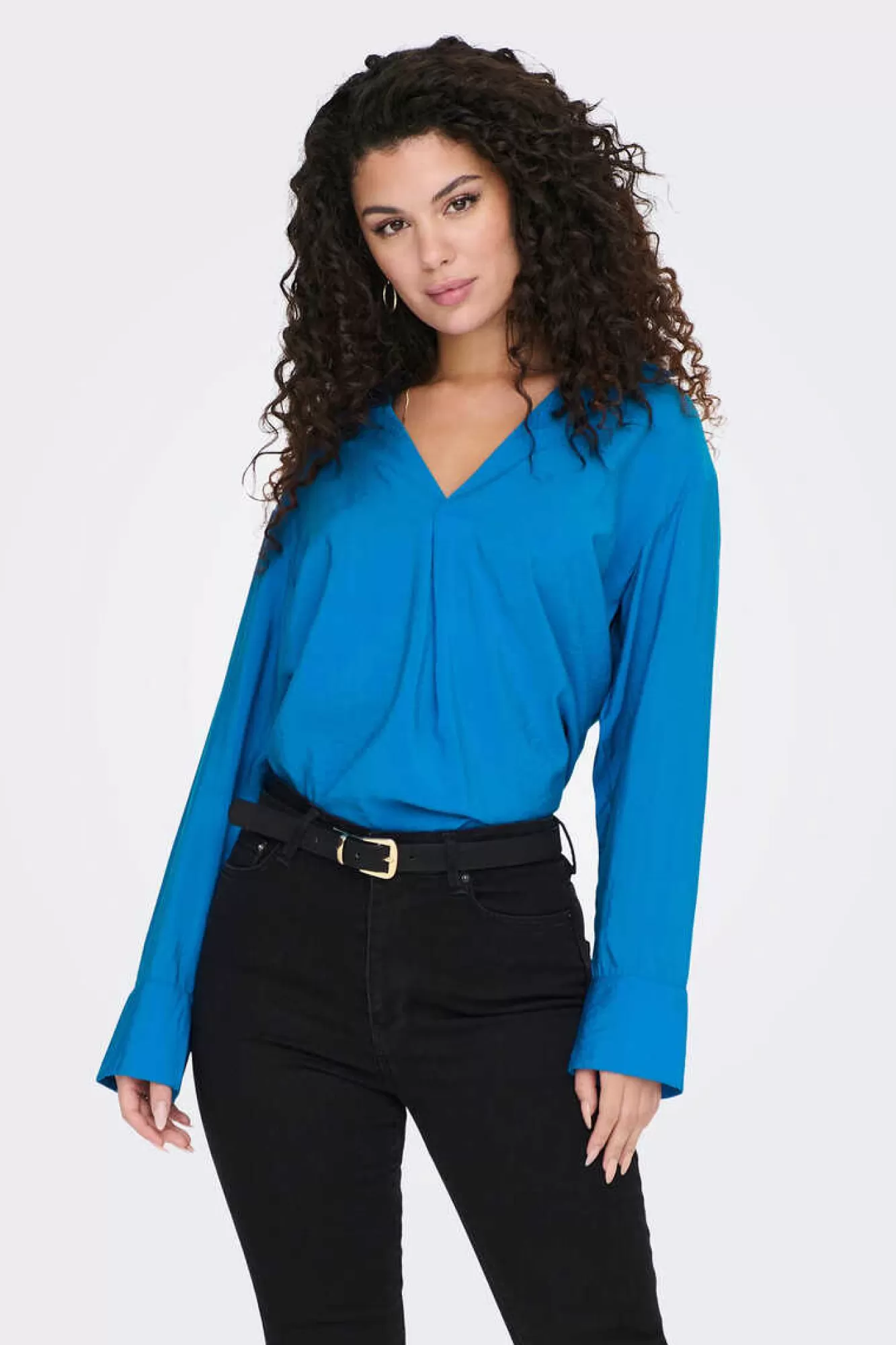 Only Blusa Fluida Gola Em Bico