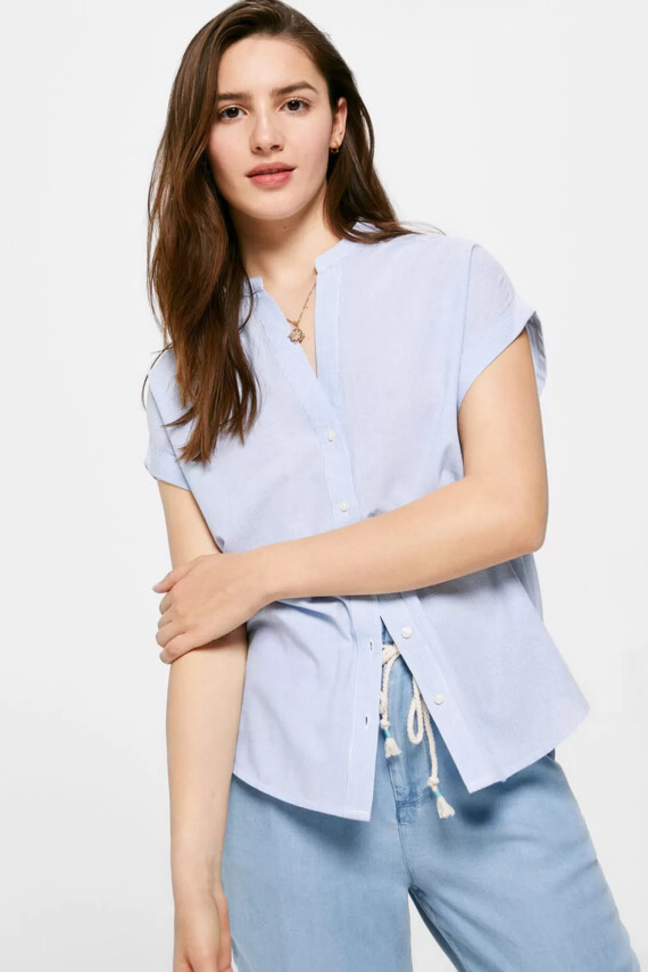 * Blusa Gola Mao Algodao