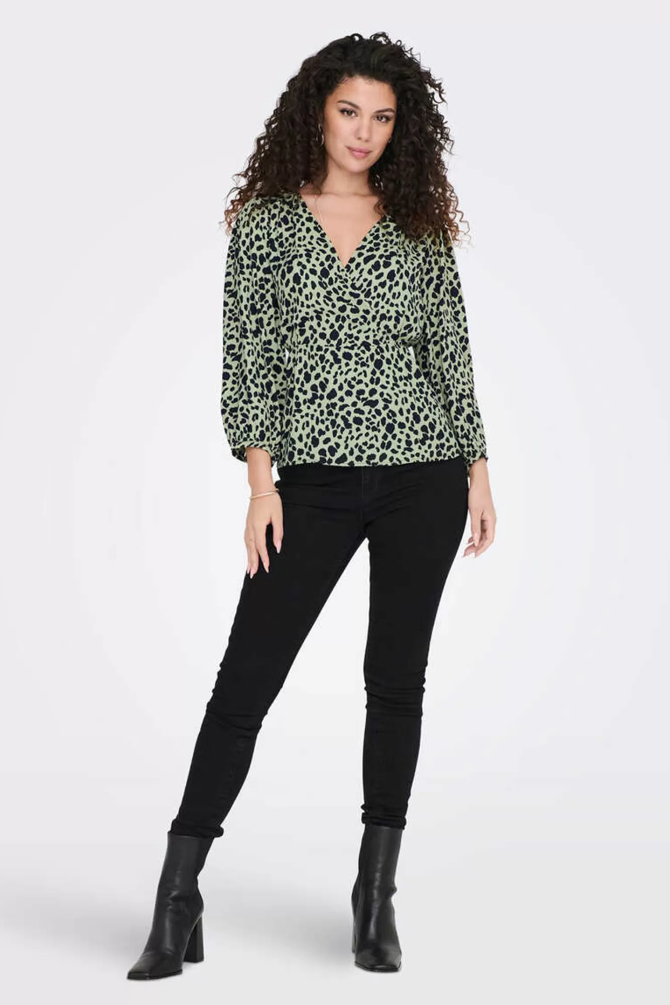 Only Blusa Manga 3/4 Cruzada