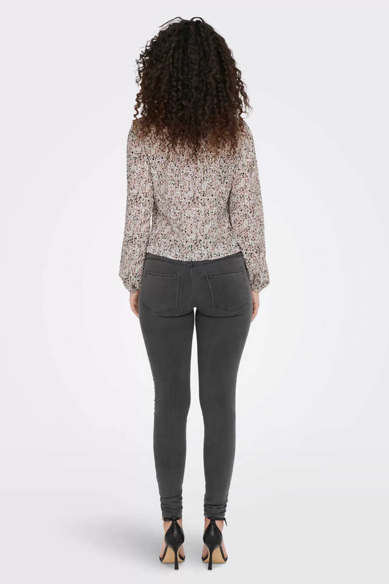 Only Blusa Manga Comprida Gola Em Bico