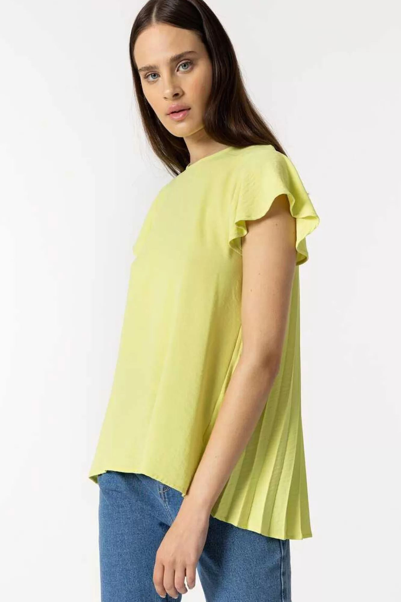 Tiffosi Blusa Plissada Nas Costas