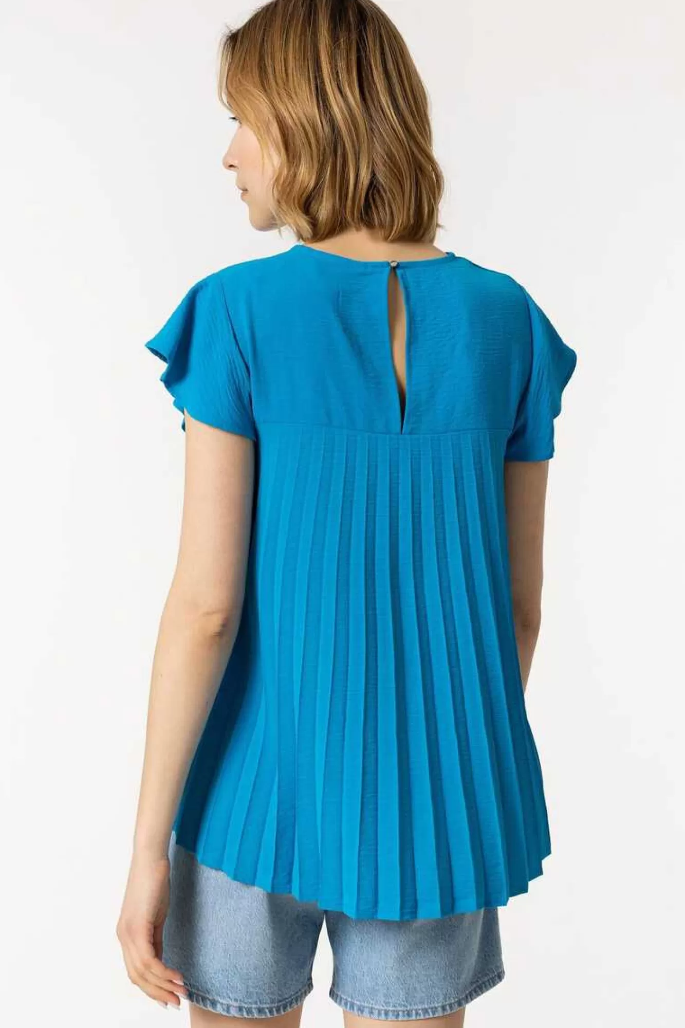 Tiffosi Blusa Plissada Nas Costas
