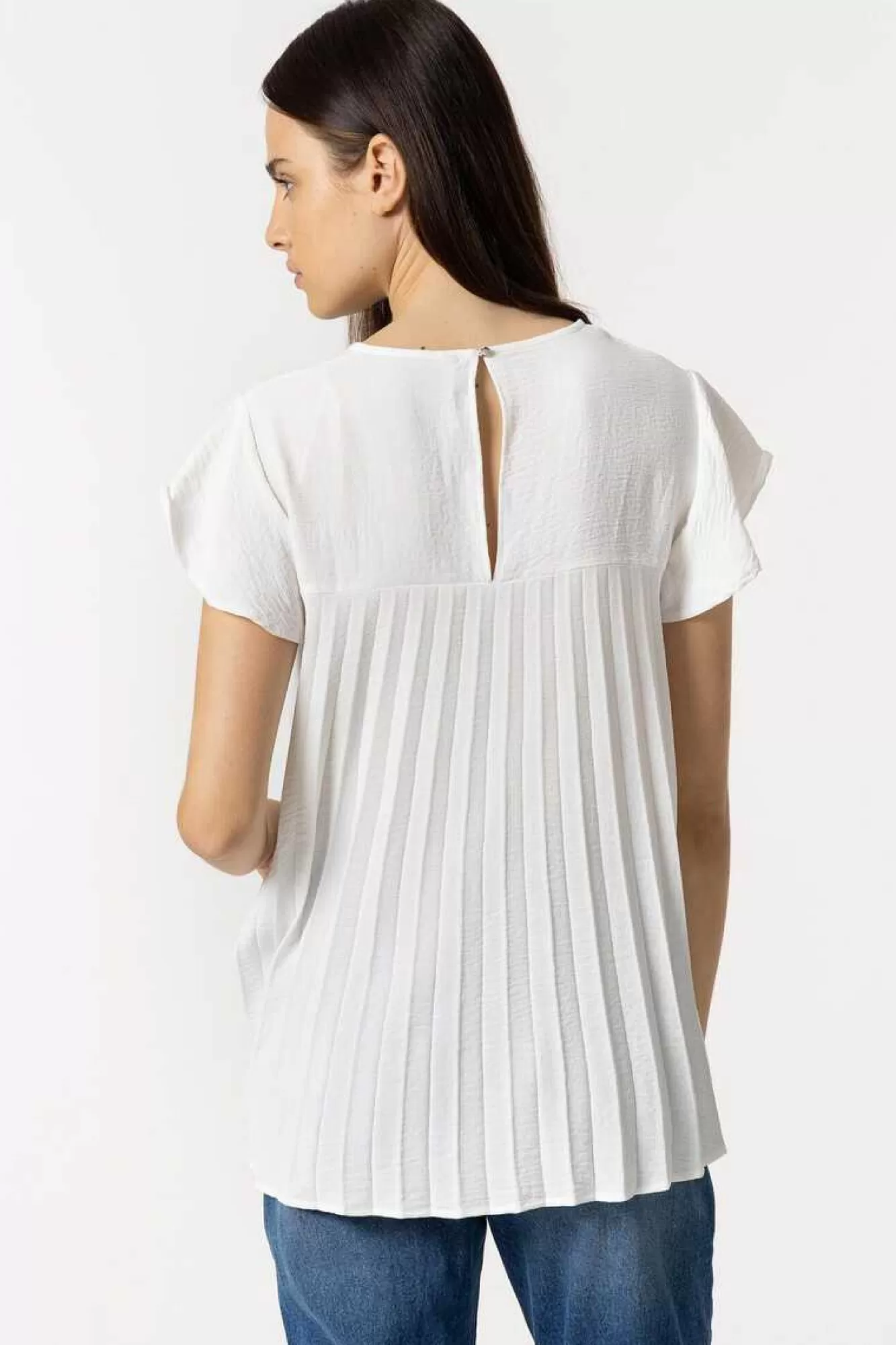 Tiffosi Blusa Plissada Nas Costas
