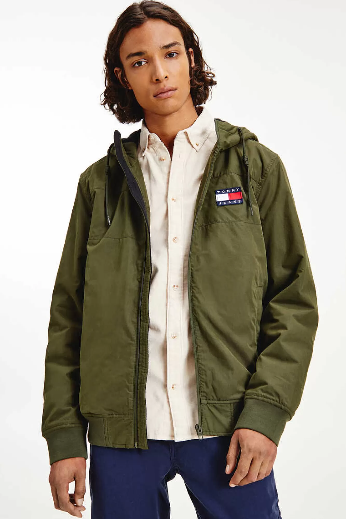 Tommy Jeans Blusao Com Capuz E Bolsos