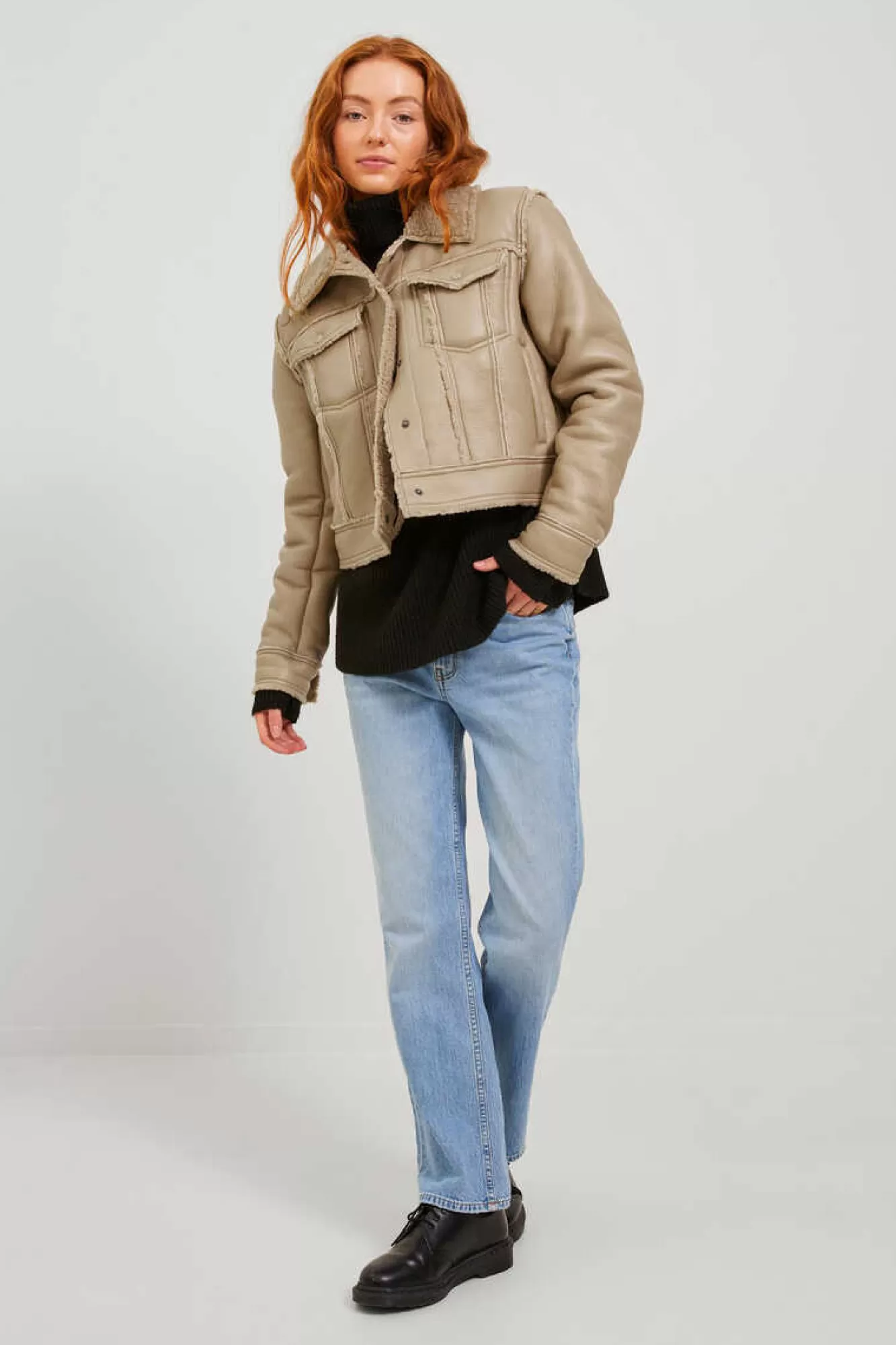 Jack & Jones Blusao De Polipele Com Borrego