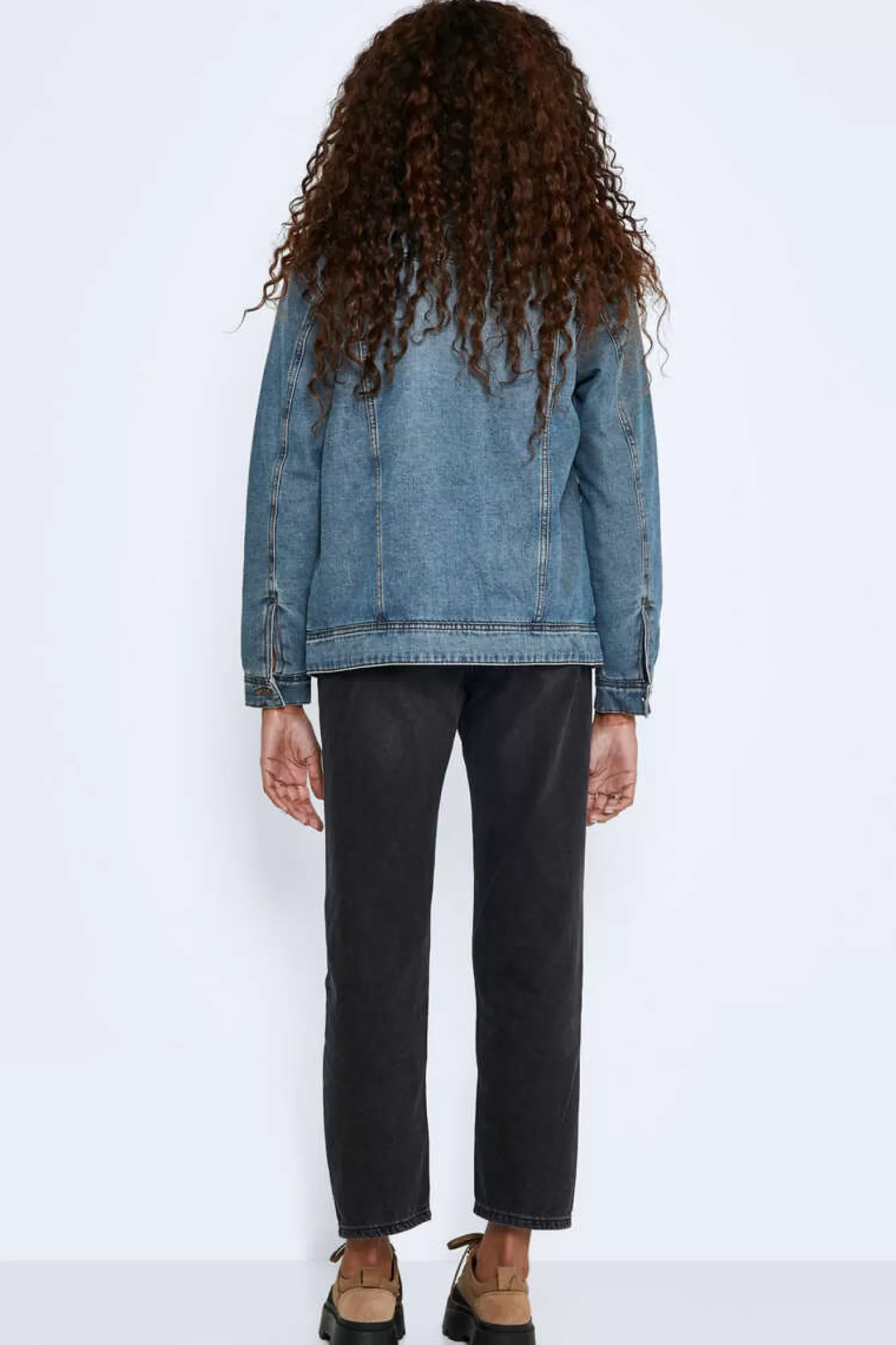 Noisy May Blusao Denim Com La