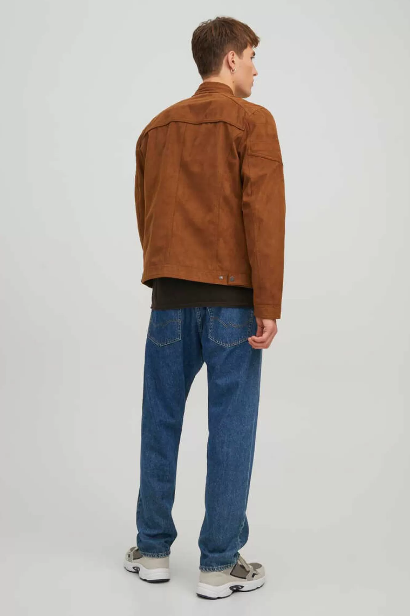 Jack & Jones Blusao Motard Efeito Couro