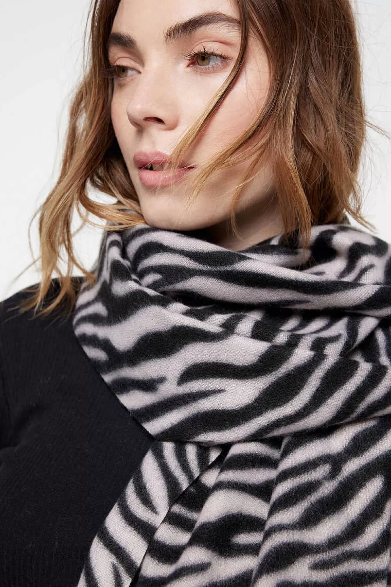 Pieces Cachecol Comprido Com Estampado Print