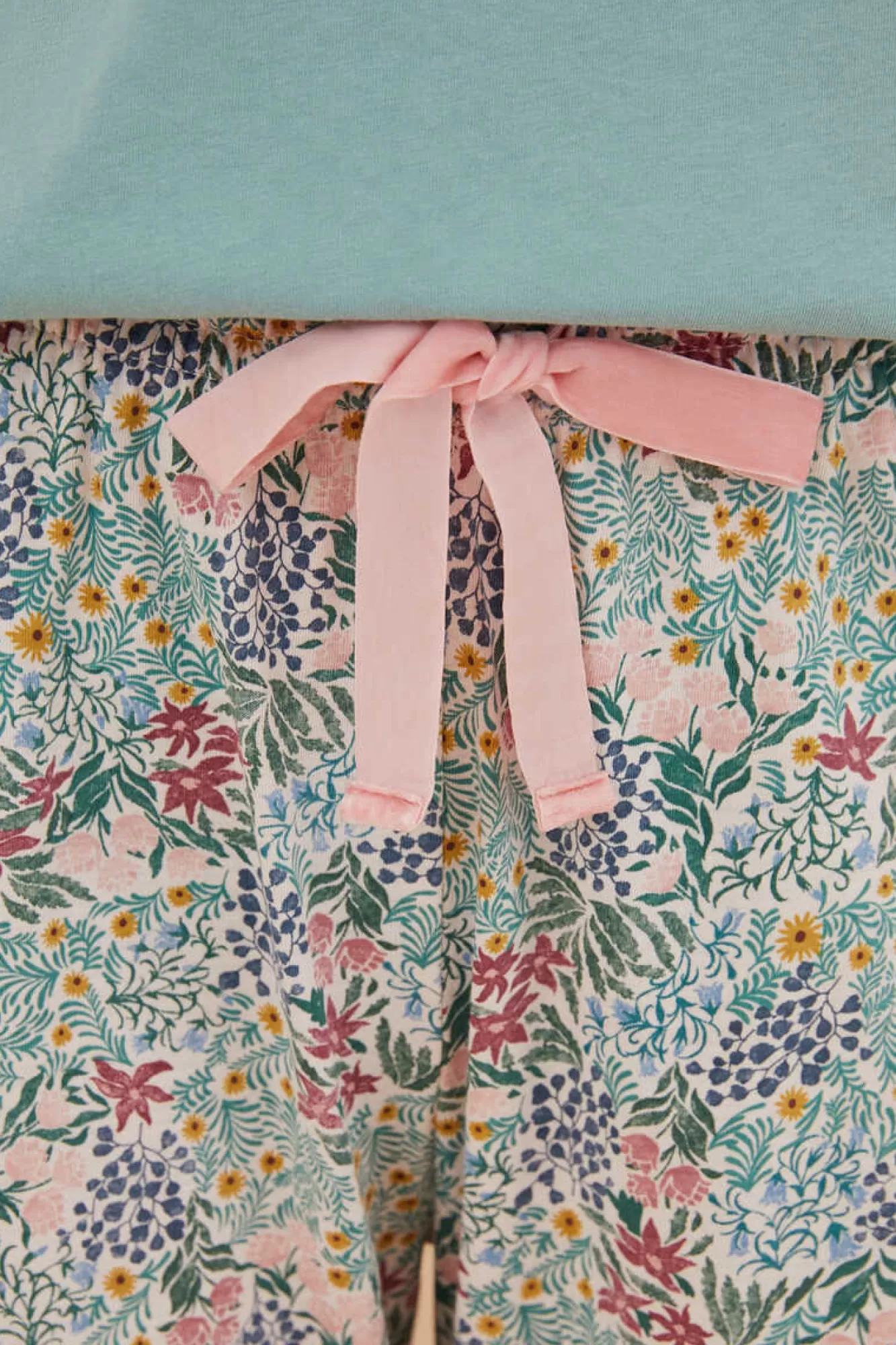 Women'secret Calças 100% Algodao Com Estampado De Flores De Moniquilla
