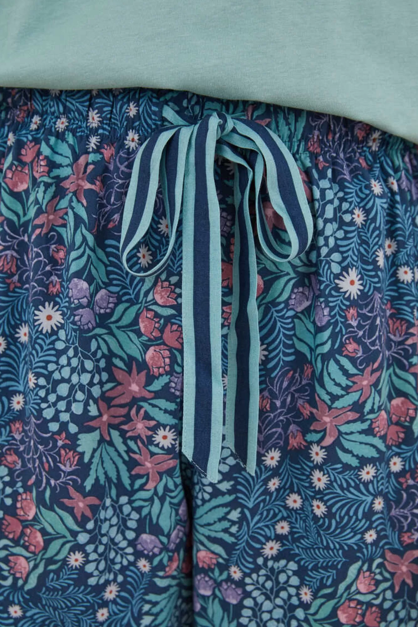 Women'secret Calças Com Estampado De Flores De Moniquilla Em