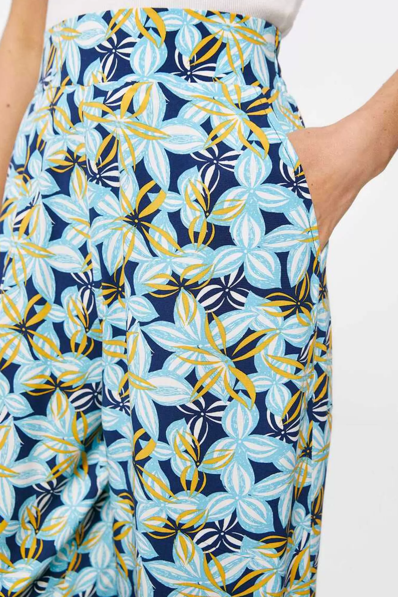 * Calças Culottes Estampadas