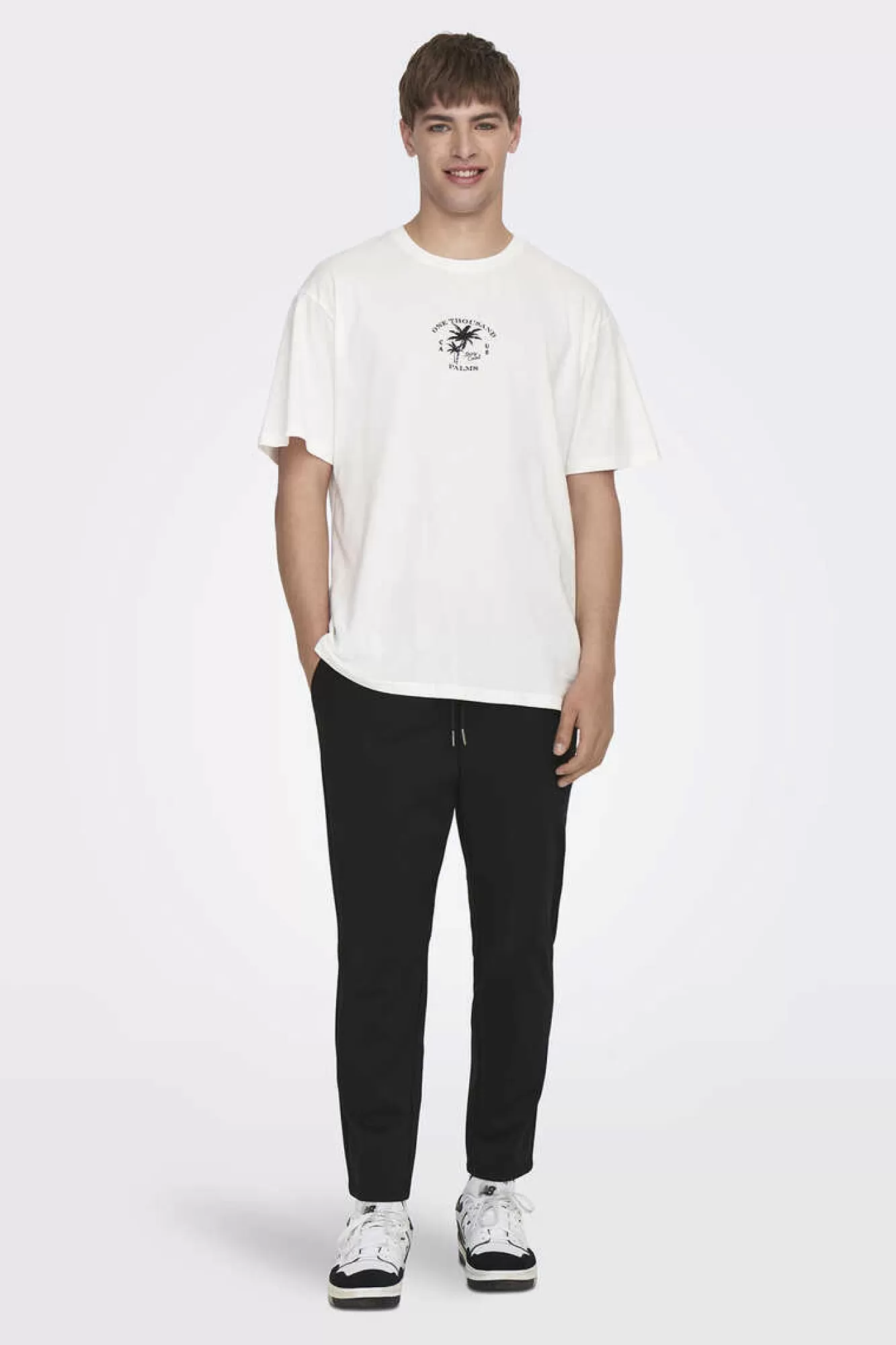 Only & Sons Calças Fluidas Bainha Ajustada