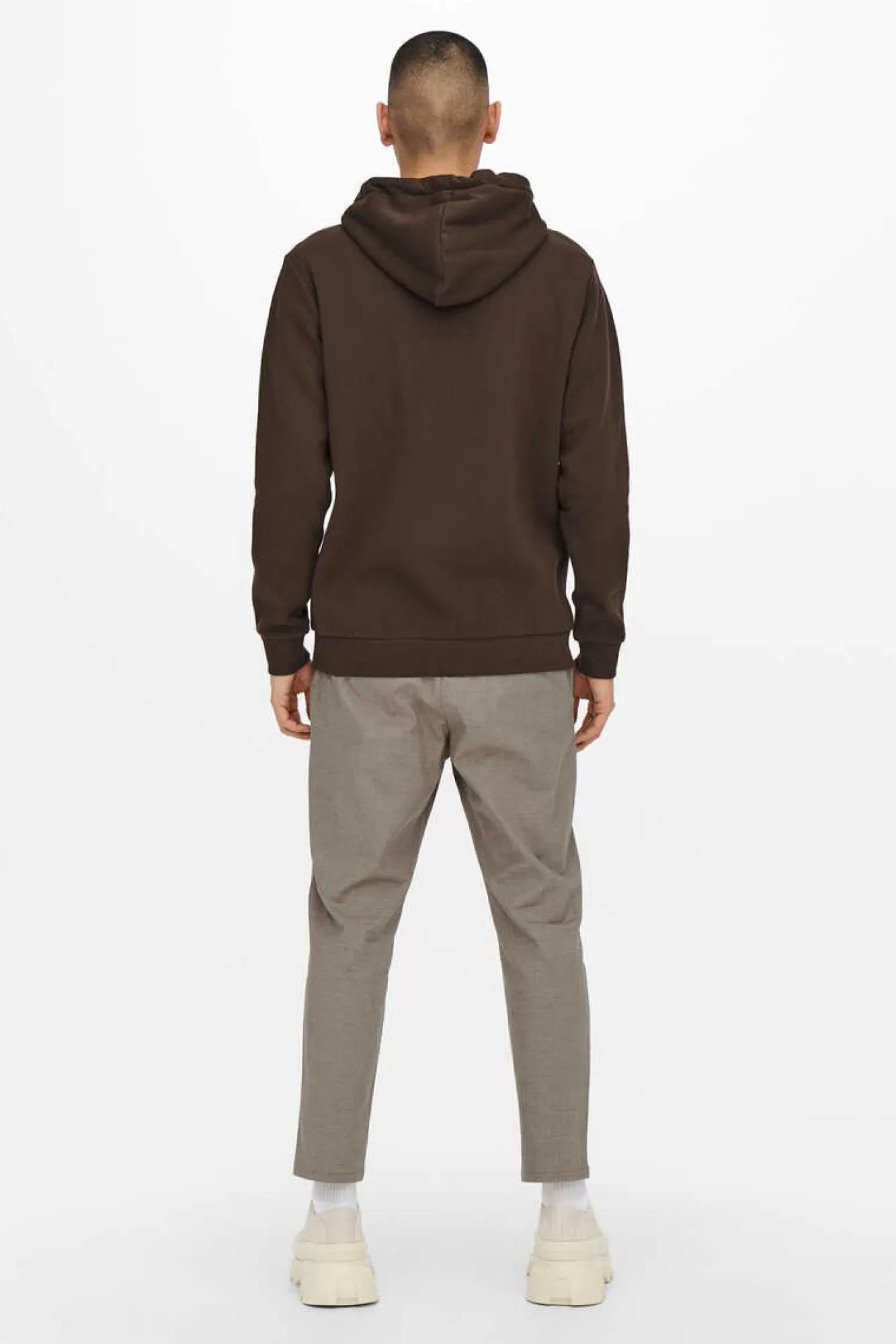 Only & Sons Calças Fluidas Bainha Ajustada