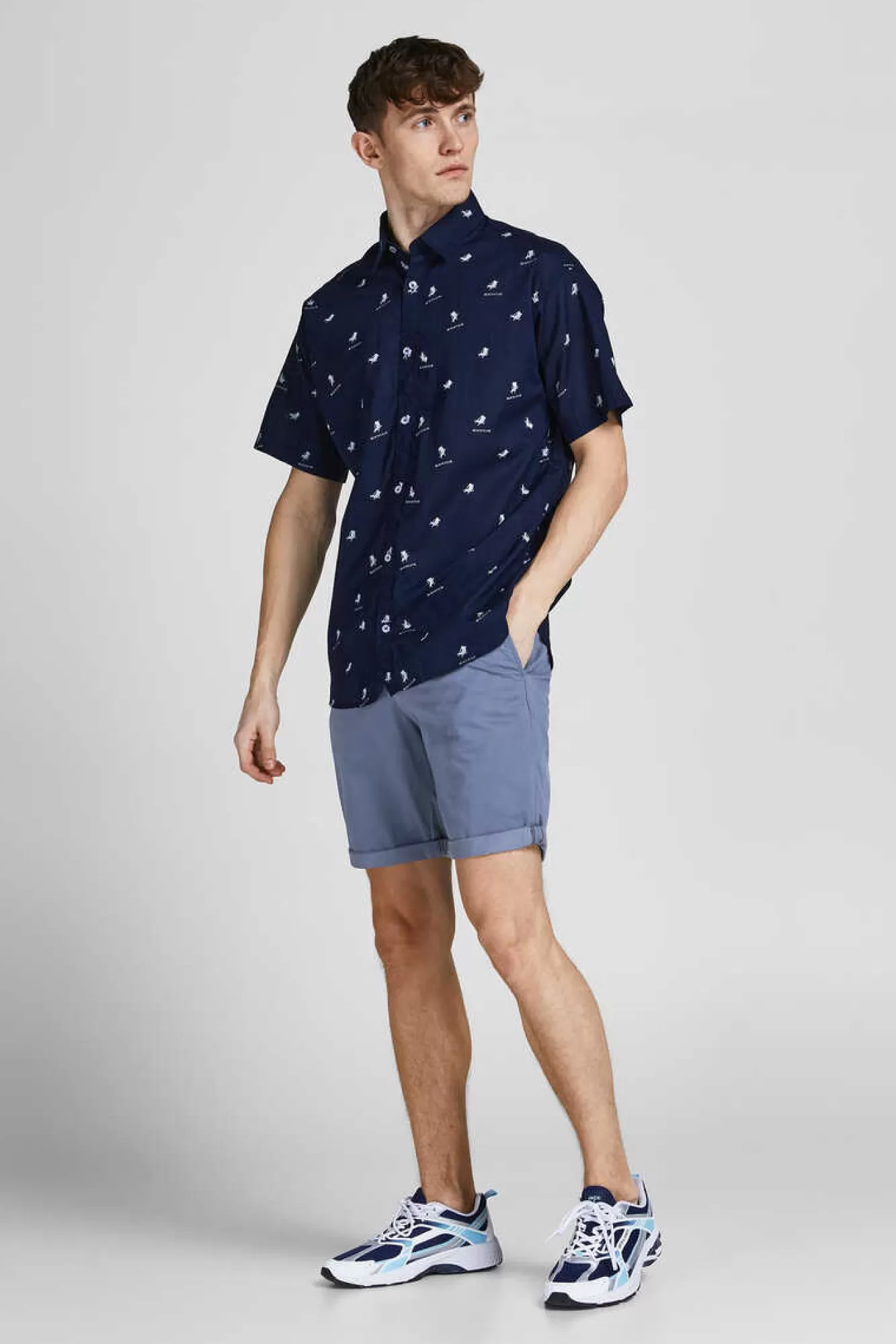 Jack & Jones Calcoes Bermudas De Algodao Estilo Bermuda
