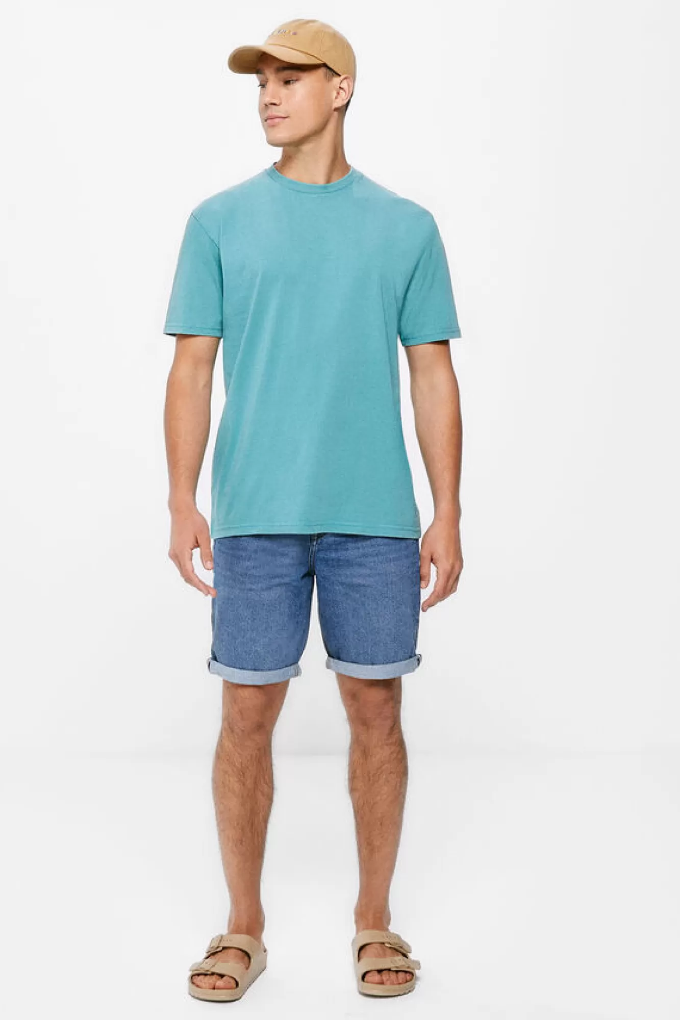 * Calcoes Jeans Slim Lavagem Media