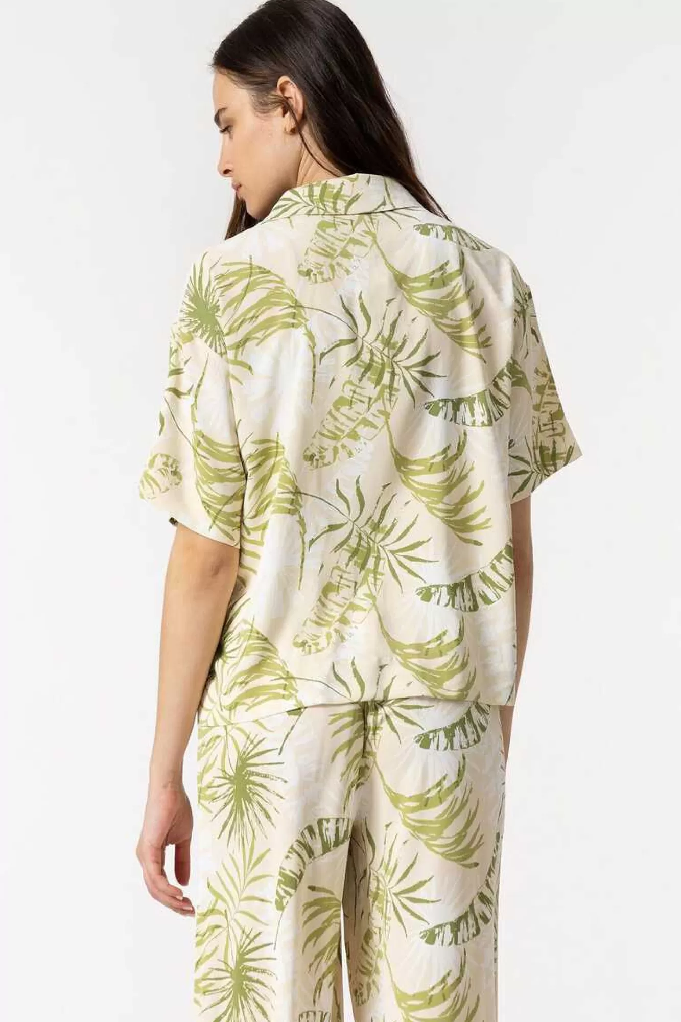 Tiffosi Camisa Acetinada Estampada