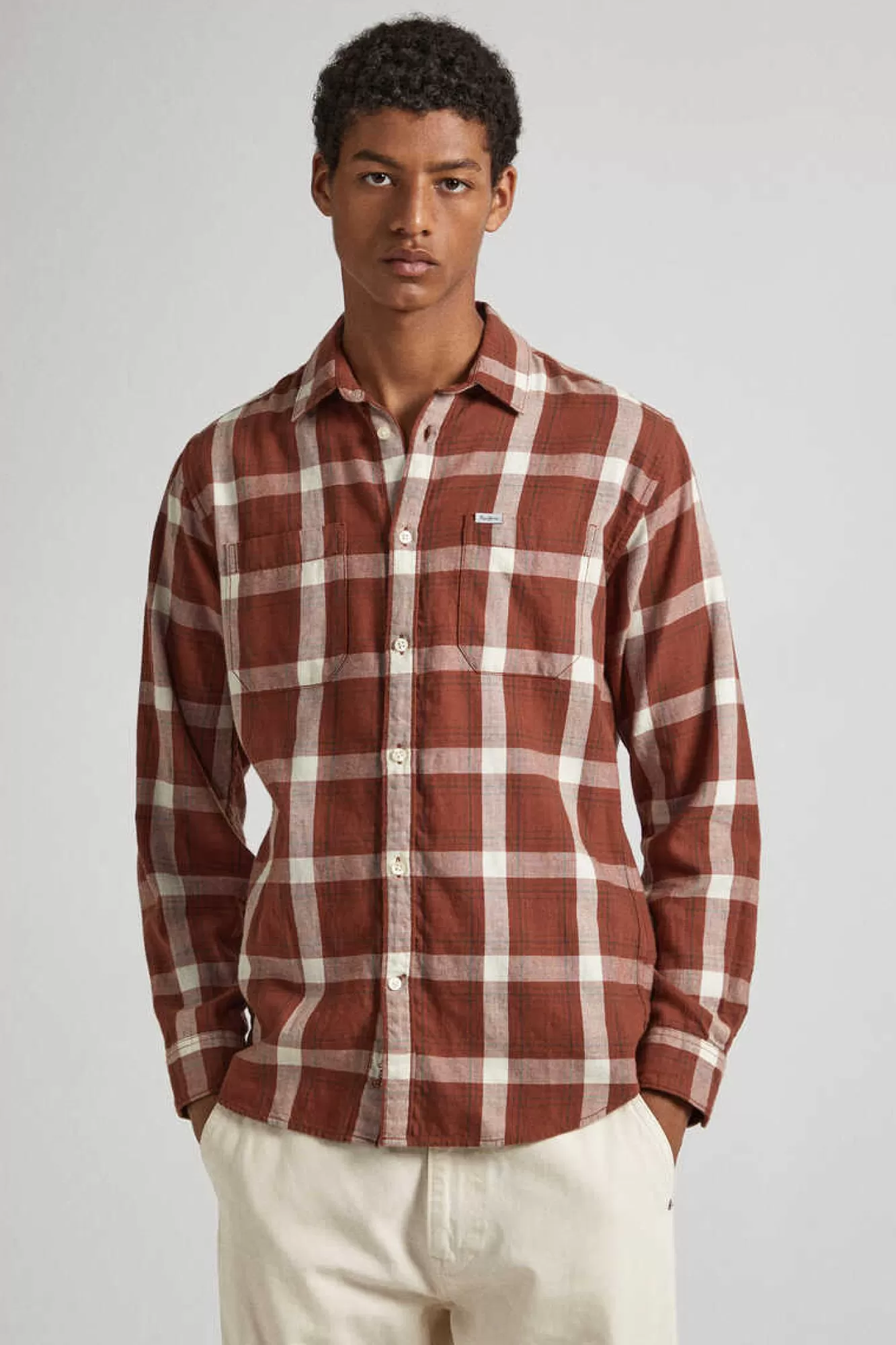 Pepe Jeans Camisa Algodao Quadrados