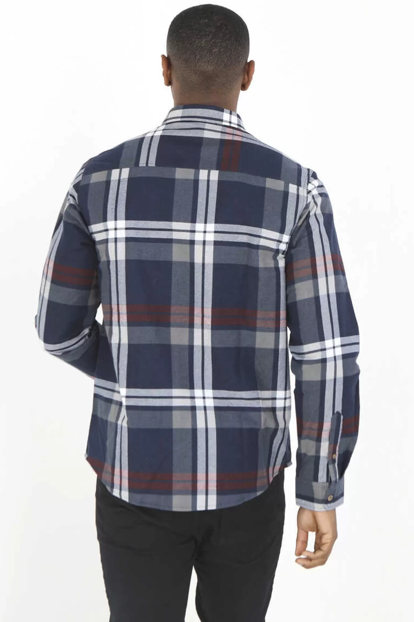 Brave Soul Camisa Aos Quadrados Com Bordado