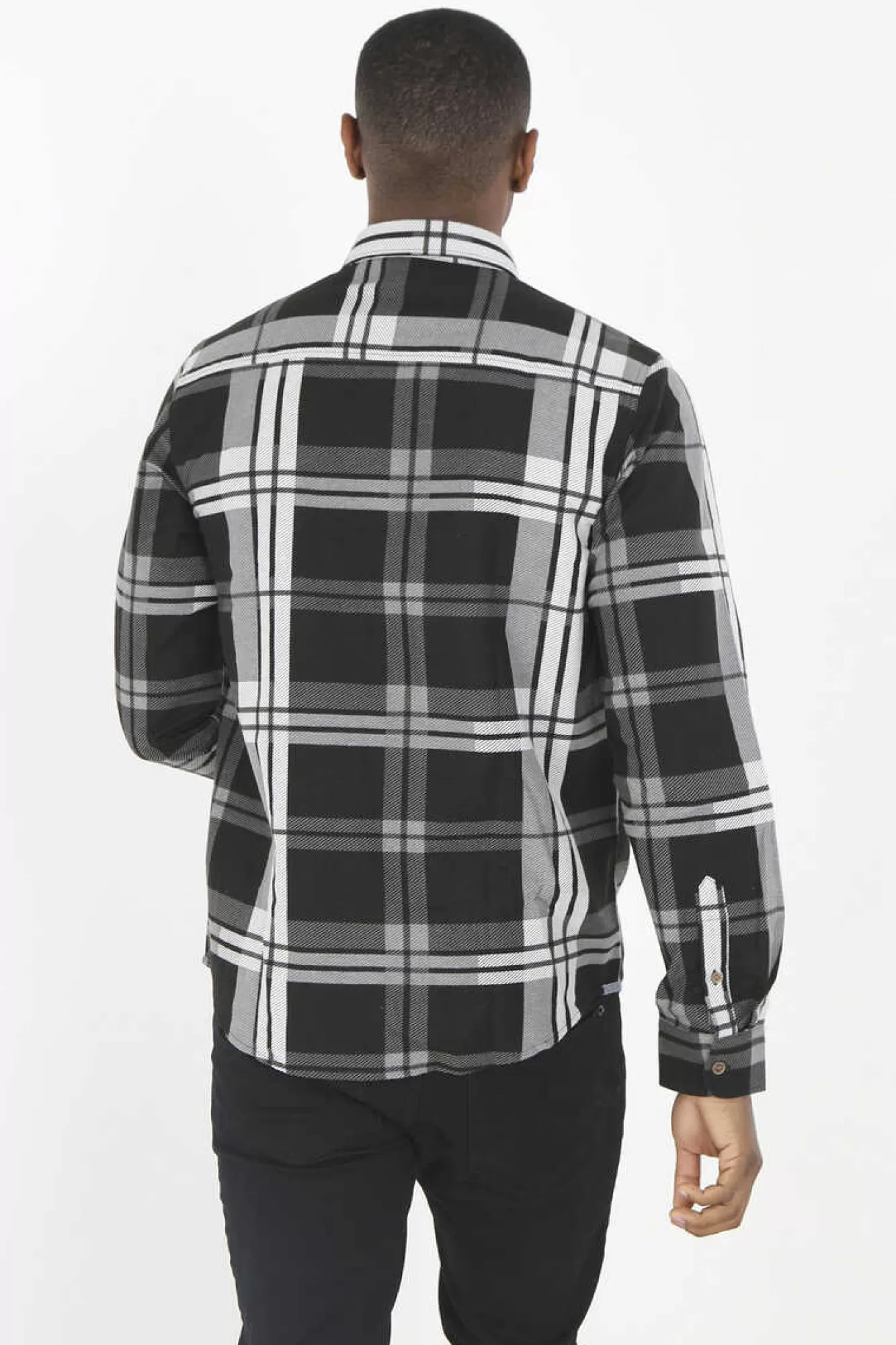 Brave Soul Camisa Aos Quadrados Com Bordado