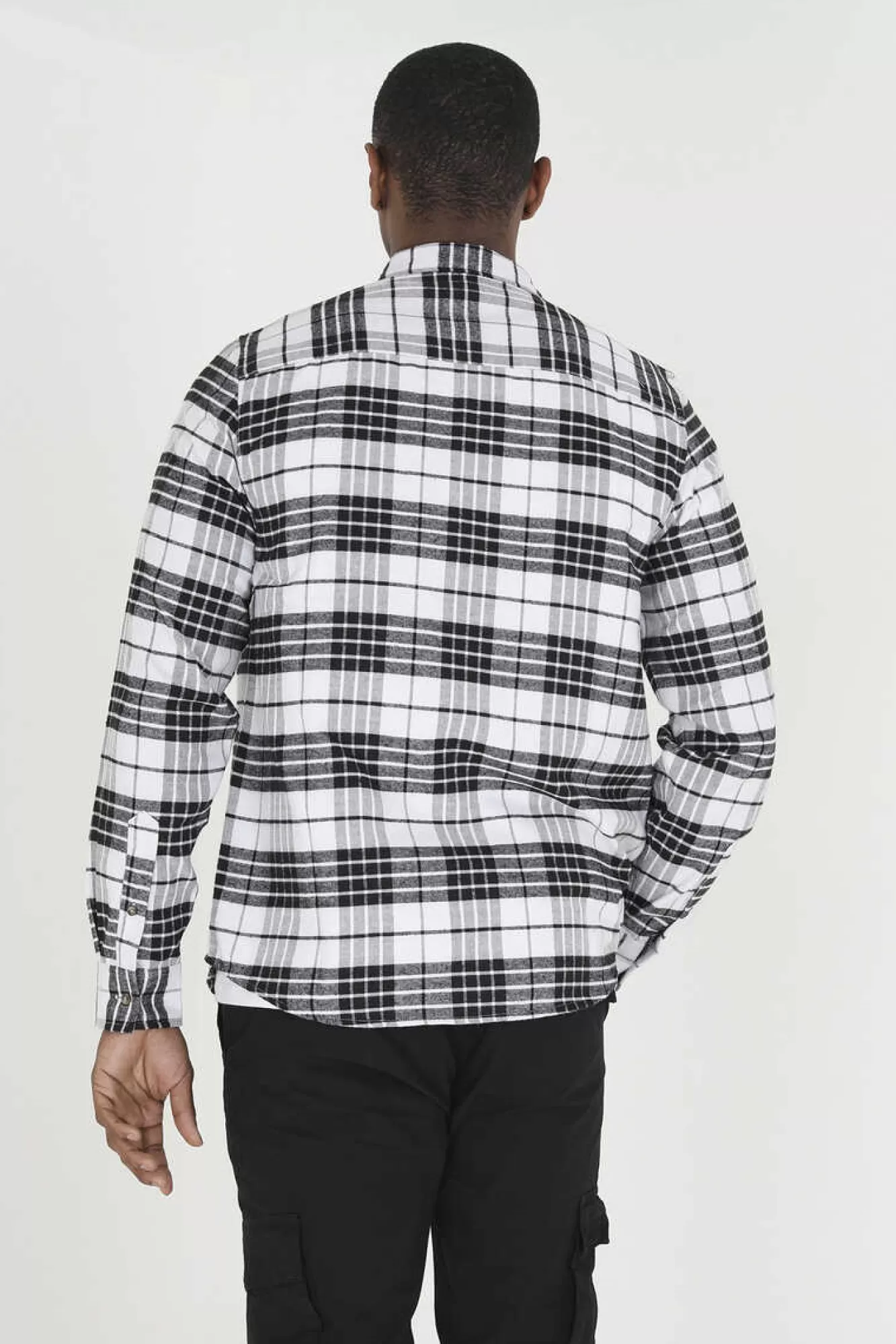 Brave Soul Camisa Aos Quadrados Com Dois Bolsos