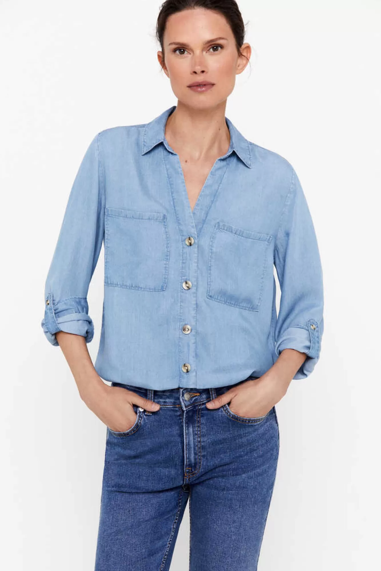 Cortefiel Camisa Cargo 100% Tencel