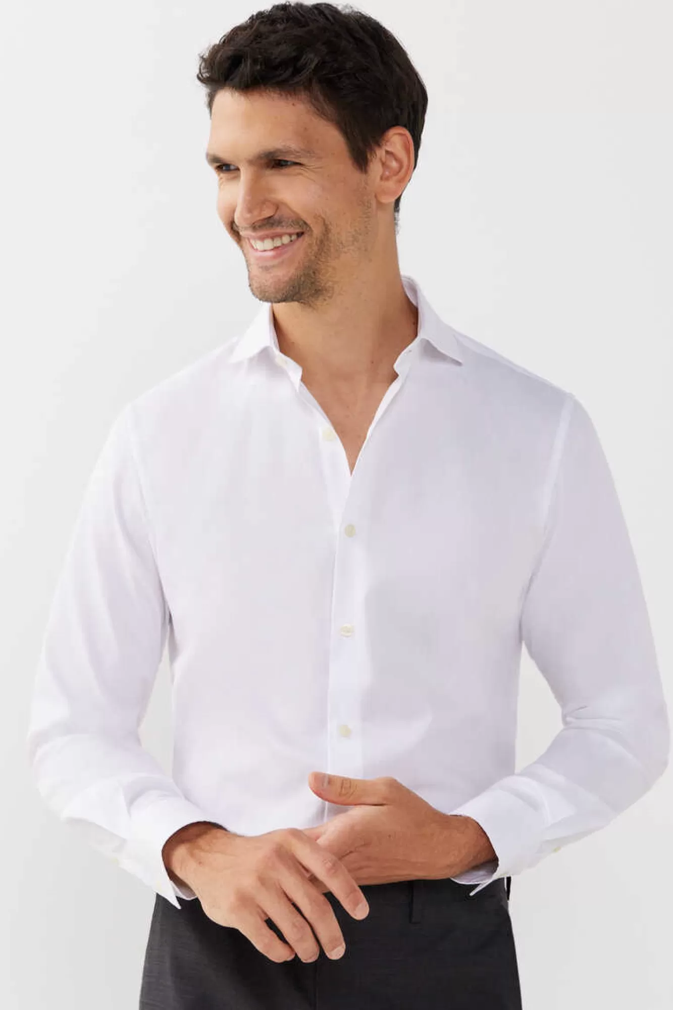 Cortefiel Camisa De Fato Lisa Facil De Engomar