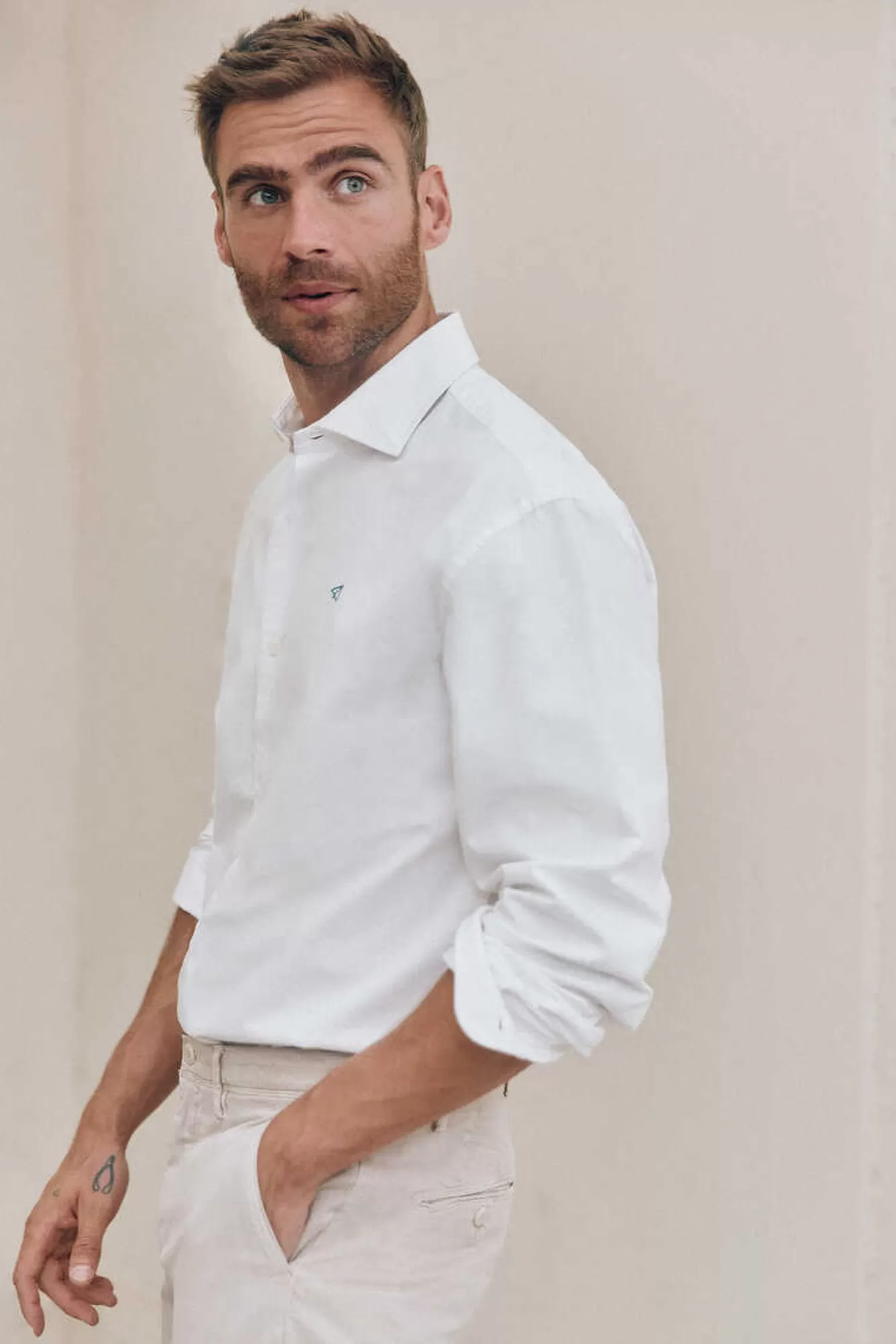 Ooto Camisa Gola Italiana Slim