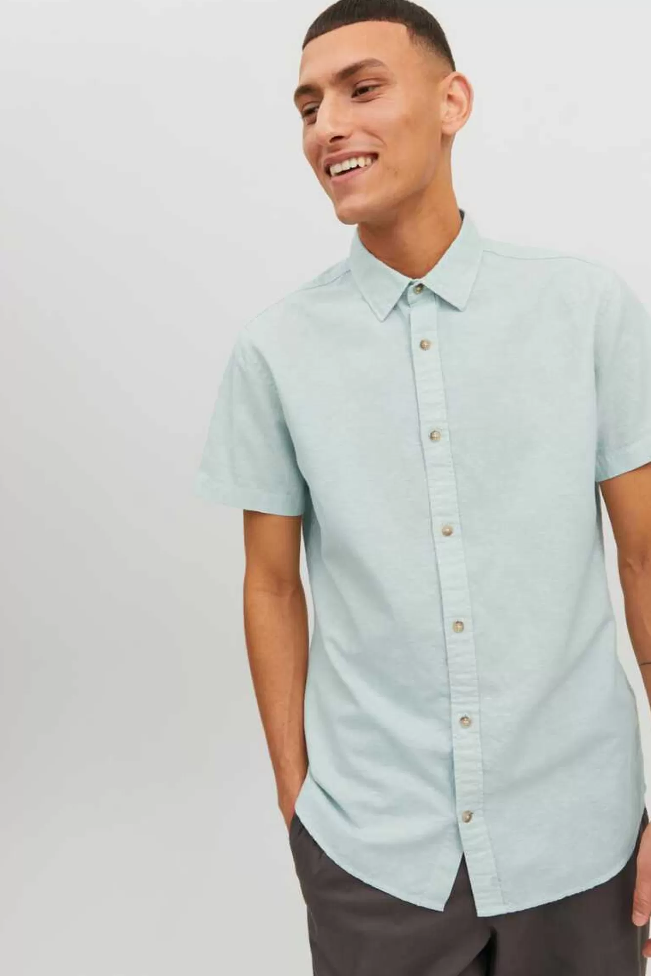 Jack & Jones Camisa Linho Fit Slim