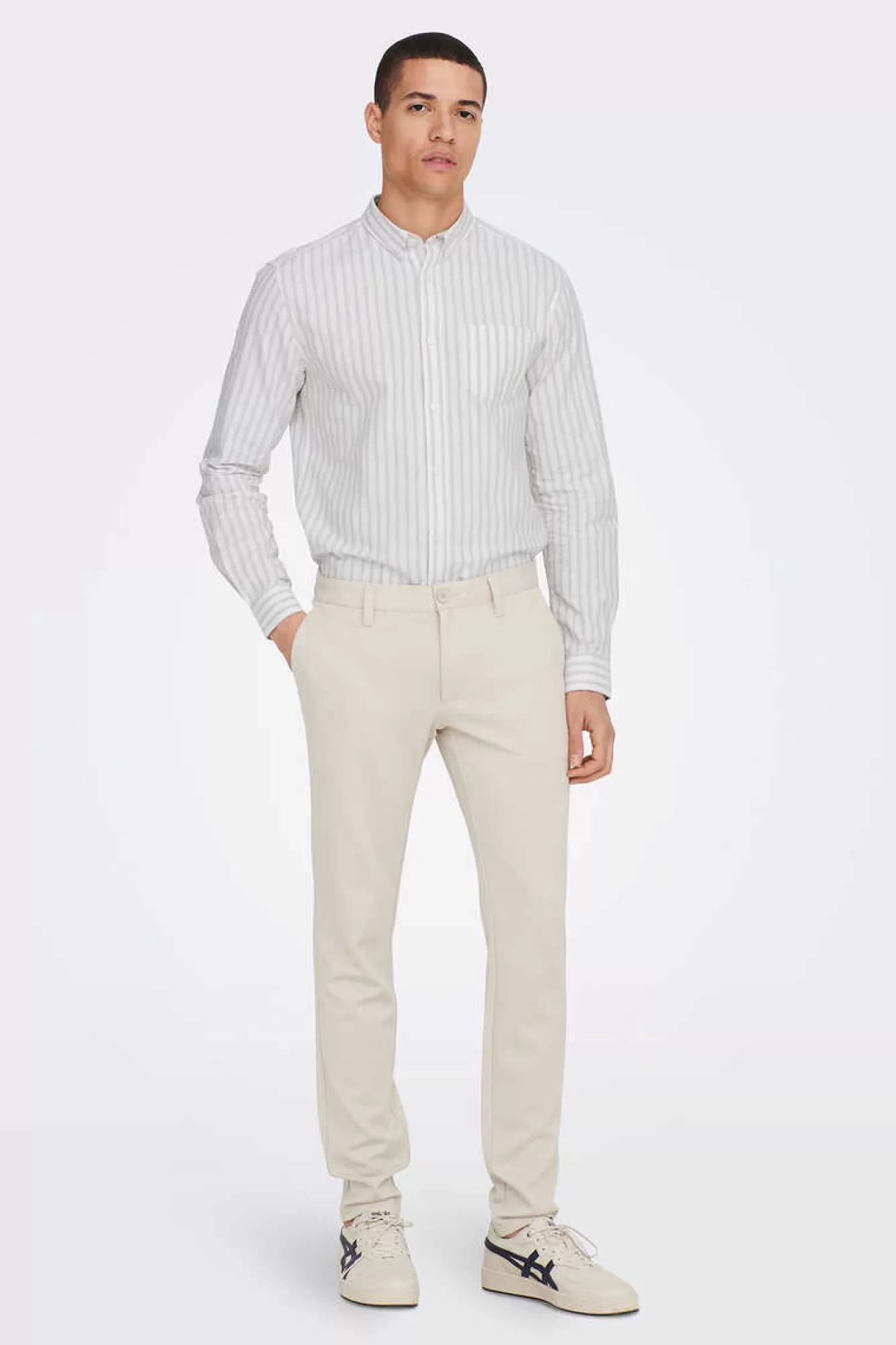 Only & Sons Camisa Oxford Riscas